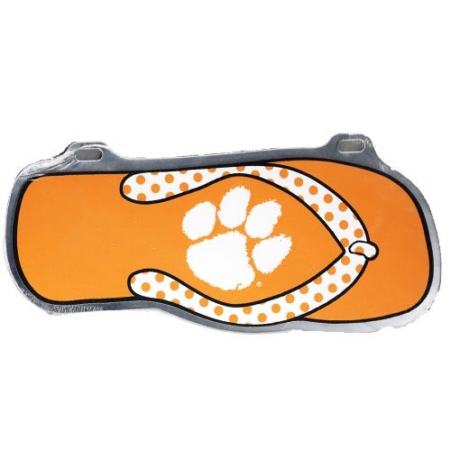 Clemson Tigers Flip Flop Car Tag - Officially Licensed NCAA Car Accessory for Game Day Tailgating & College Football Fan Showcase