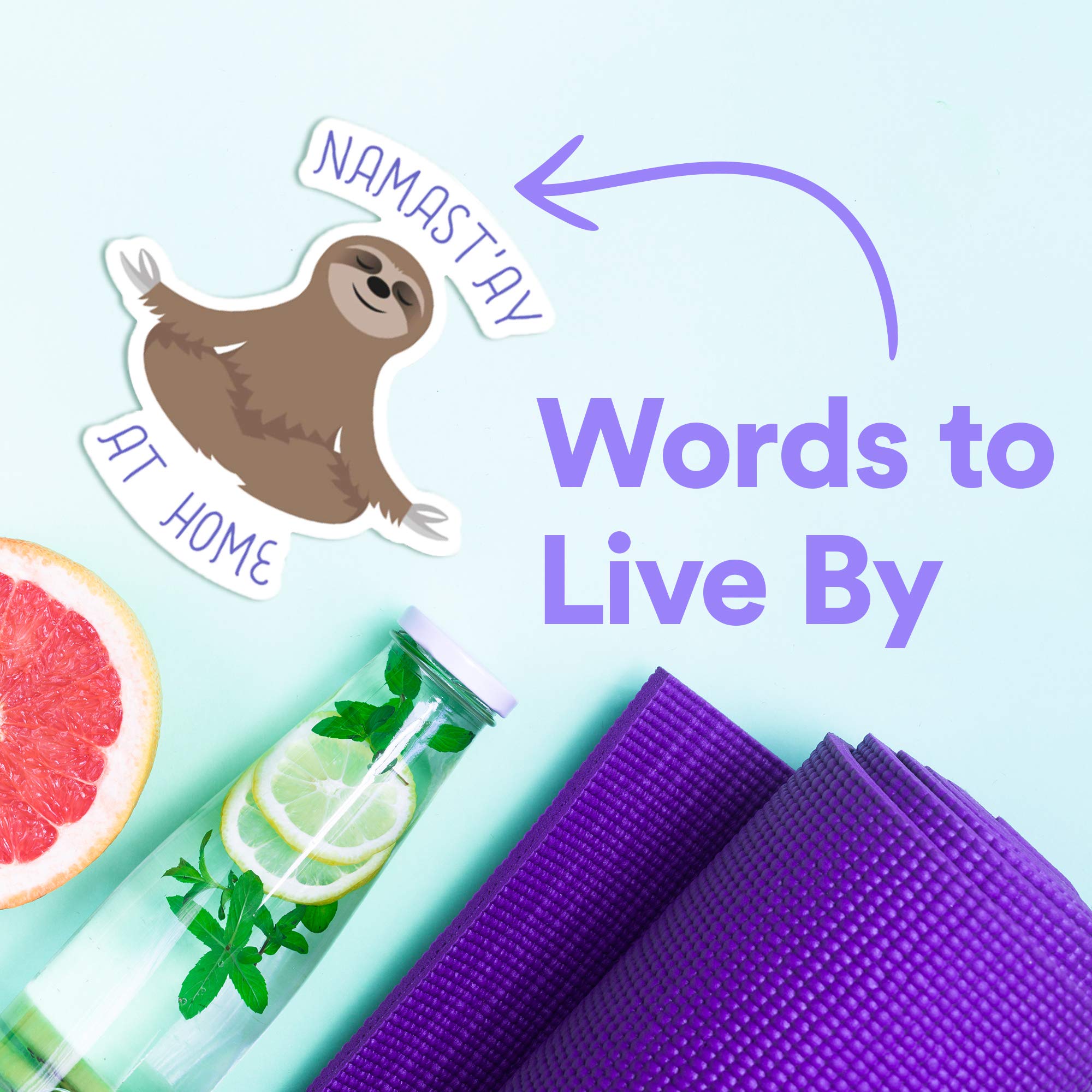 Stickeroonie Best Sellers Sticker Decals 5 Pack - Let That Shit Go Sloth, Magical AF, Fox Sake - 4