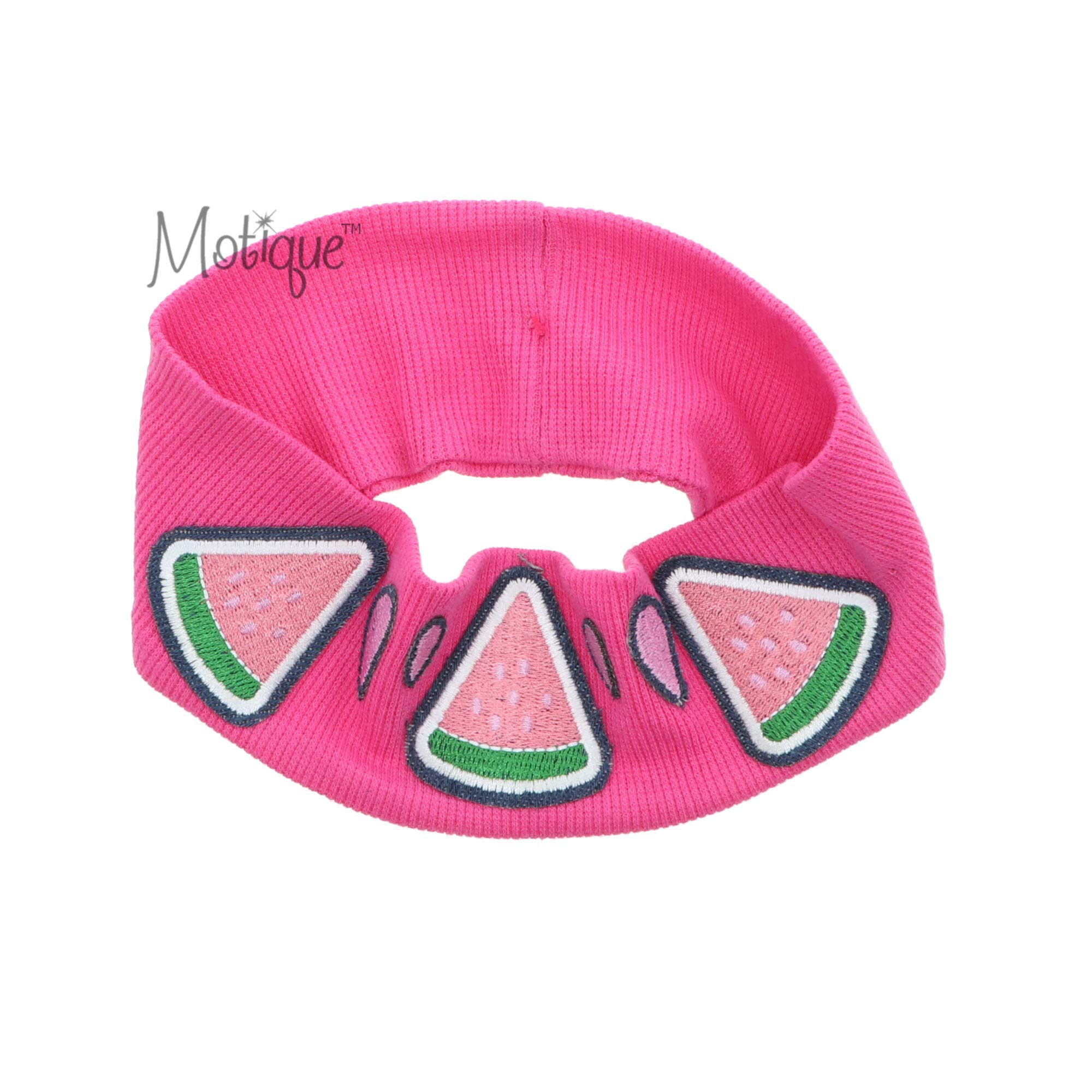 Cotton Headband for Girls Summer with Watermelon Slices - Hot Pink, Perfect for Beach, Pool, and Outdoor Activities