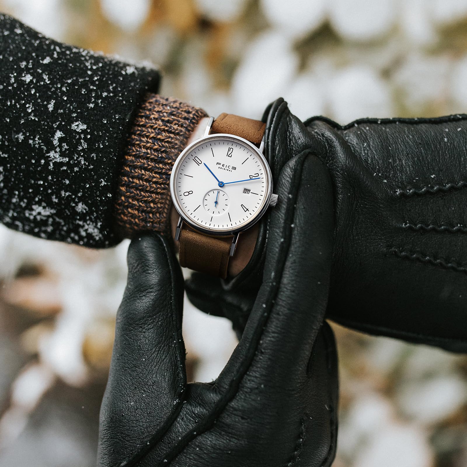 FEICE Automatic Watch for Men & Women - Bauhaus Design, Waterproof, Sapphire Crystal, Analog Mechanical Unisex Watch - Perfect for Business, Casual & Formal Occasions - FM201
