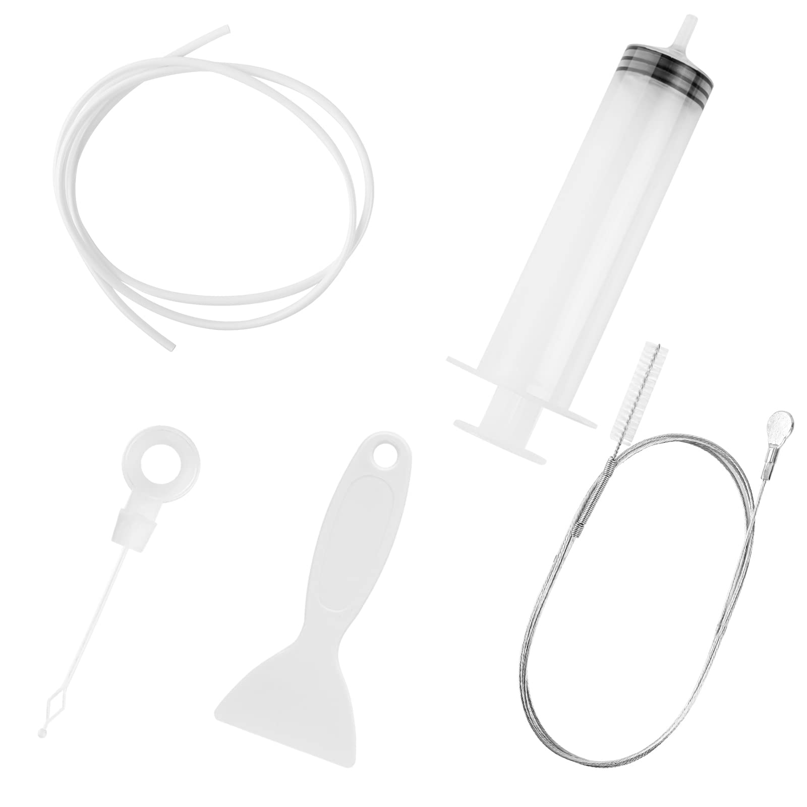 Vaktop 5-Piece Refrigerator Drain Cleaning Kit - Reusable Fridge Drain Hole Brush & Pipe Cleaner Tool Set for Efficient Refrigerator Maintenance - Perfect for Kitchen Appliance Cleaning & Drain Unclogging