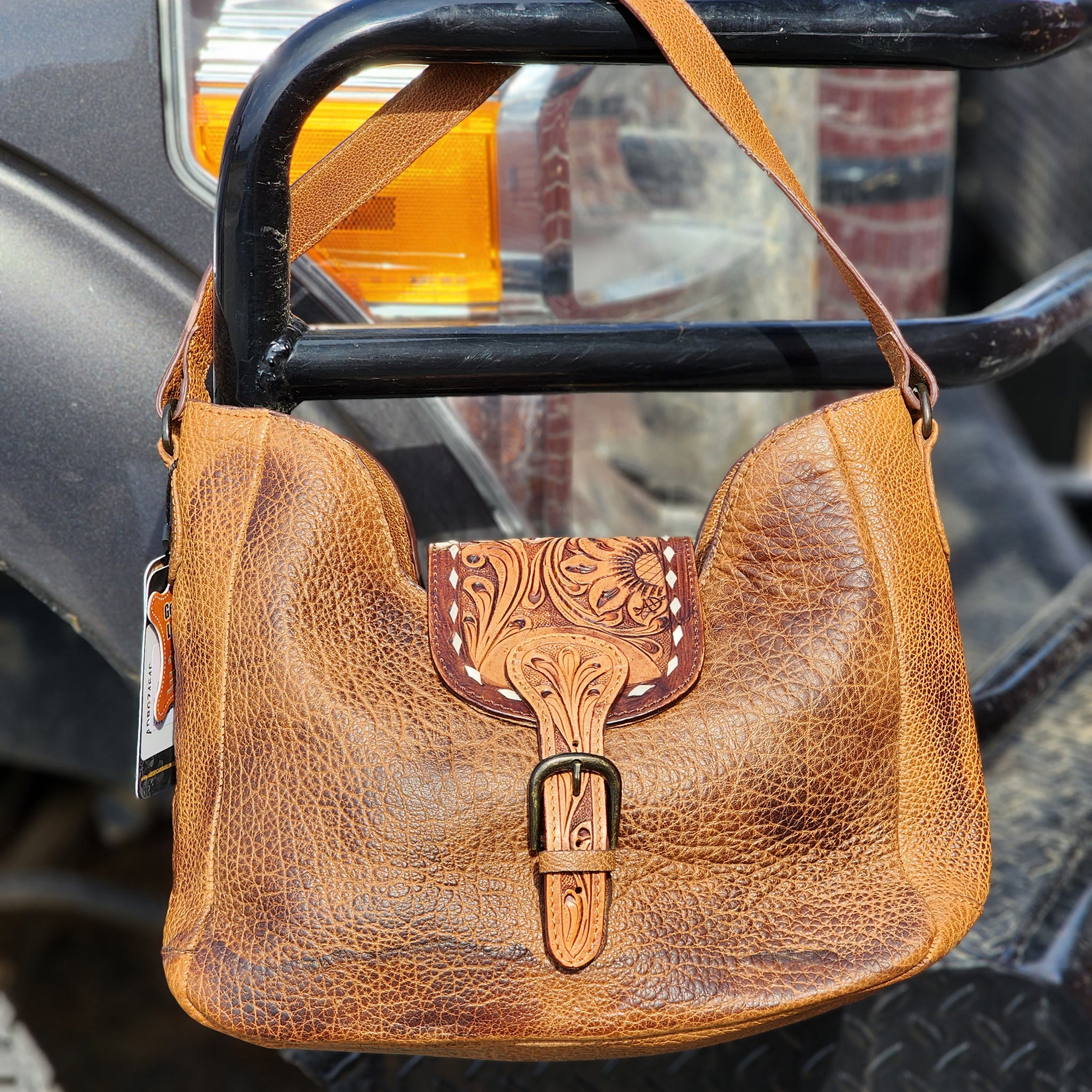American Darling Genuine Leather Bomber Shoulder Bag - Stylish Crossbody Purse for Women, Perfect for Travel, Work & Everyday Use