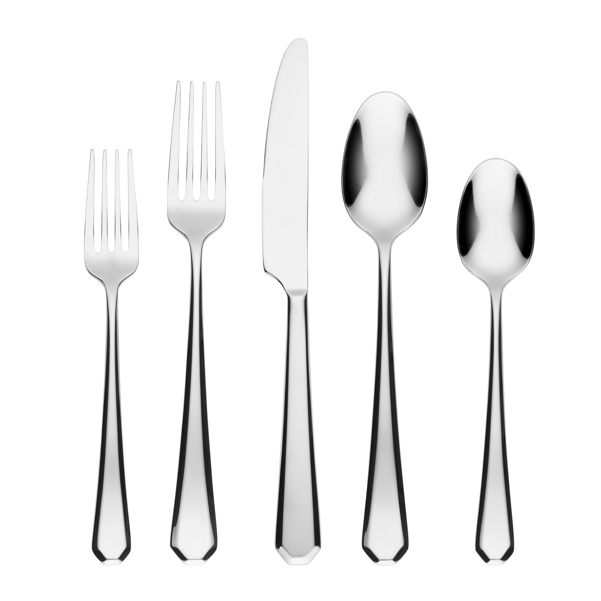 20-Piece Flatware Set - Stainless Steel Silverware with Mirror Finish - Elegant Dining Utensils for Everyday Use, Dinner Parties & Special Occasions