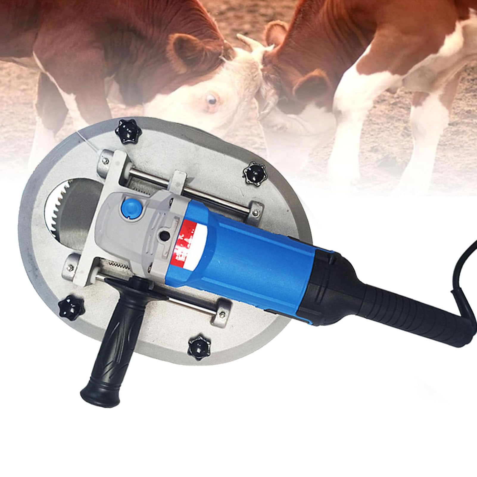 Electric Handheld Dehorner for Cattle & Sheep - Portable Automatic Horn Removal Tool for Adult Cows - Veterinary Dehorning Machine for Safe & Easy Horn Trimming - Perfect for Farm, Ranch and Livestock Management