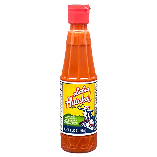 Authentic Salsa Huichol Hot Sauce - 6.5 oz Bottle | Mexican Spicy Chili Pepper Sauce for Tacos, Burritos & Nachos | Perfect for Cooking, Grilling & Gifting
