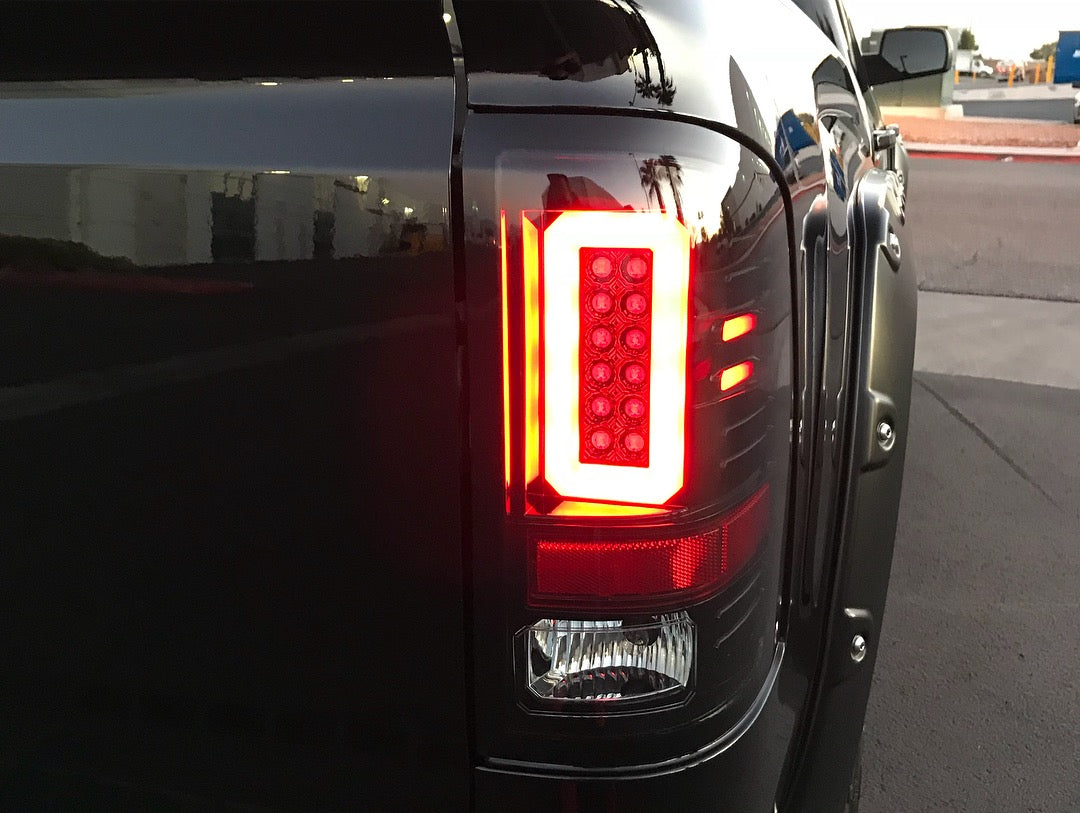 GMC Sierra 2500/3500 2016-2019 LED Tail Lights - Direct Replacement for Factory Single Wheel Models | OLED Multi-Lens Design for Enhanced Visibility & Style | Perfect for Off-Roading, Towing & Night Driving