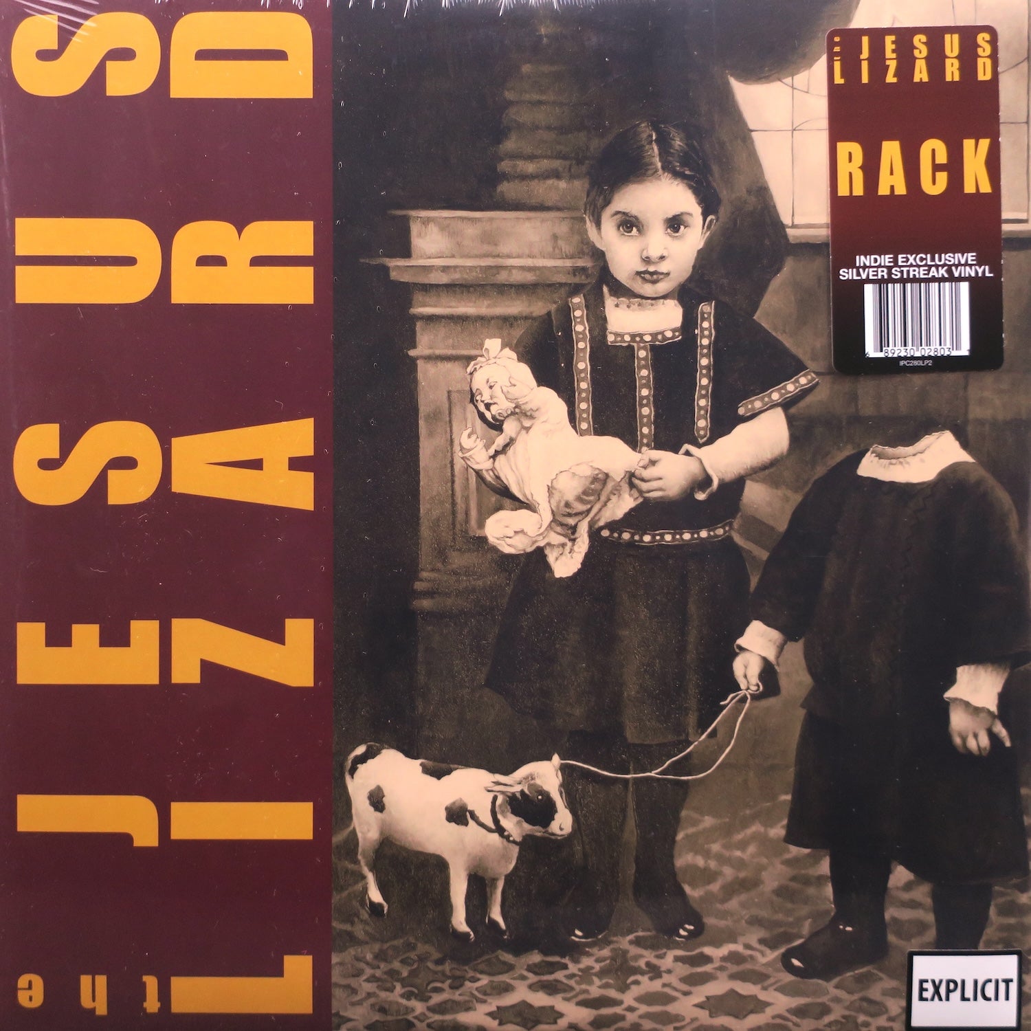 JESUS LIZARD 'Rack' SILVER Vinyl LP Record - Limited Edition Alternative Rock Music for Collectors & Audiophiles - Perfect for Home Listening & Music Collections