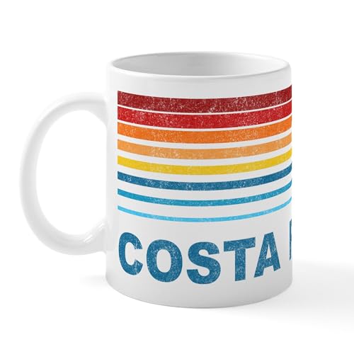 White - Retro Costa Rica Palm Tree Mug