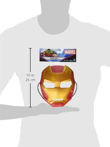 Marvel Iron Man Basic Face Mask - Superhero Cosplay, Halloween Costume, Comic-Con Accessory for Kids & Adults