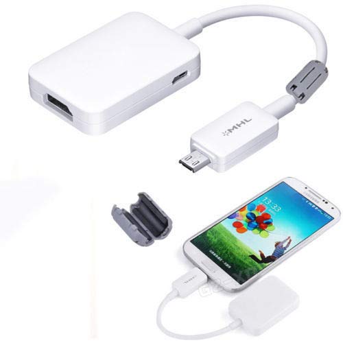 Micro USB to HDMI Adapter Cable - MHL Compatible for Samsung Galaxy S3/S4/S5/Note - Stream Movies & Games to HDTV