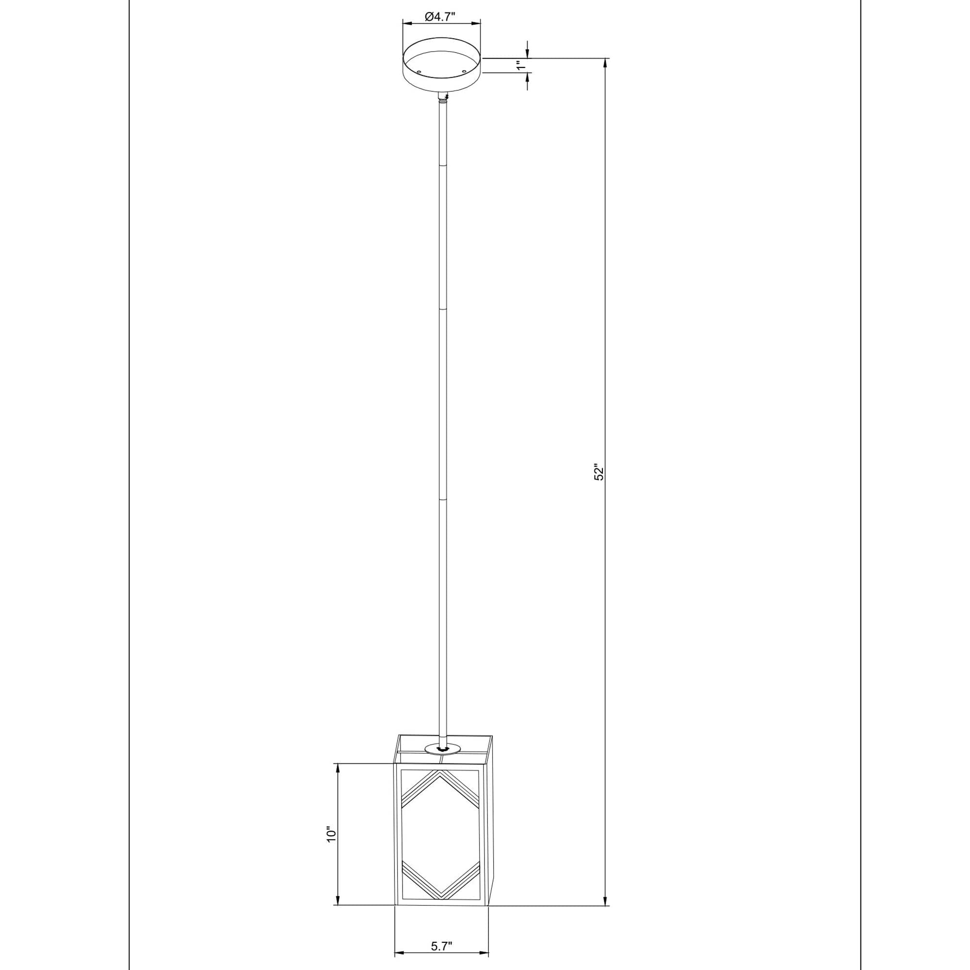 Vanity Art Modern Elegant Tiffany Style 1-Light Glass Pendant Ceiling Light Fixture - Black (20001BK) for Kitchen, Dining Room, Bedroom & Living Room Lighting
