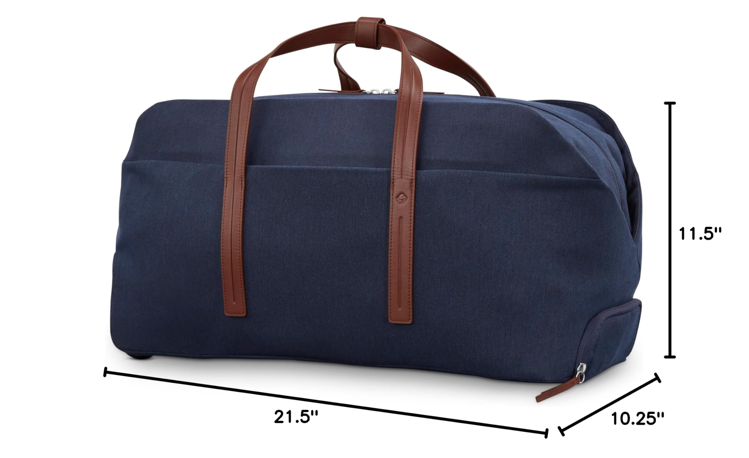 Samsonite Virtuosa Wheeled Travel Duffel Bag - Lightweight Carry-On Luggage for Business Trips & Weekend Getaways (Navy Blue)