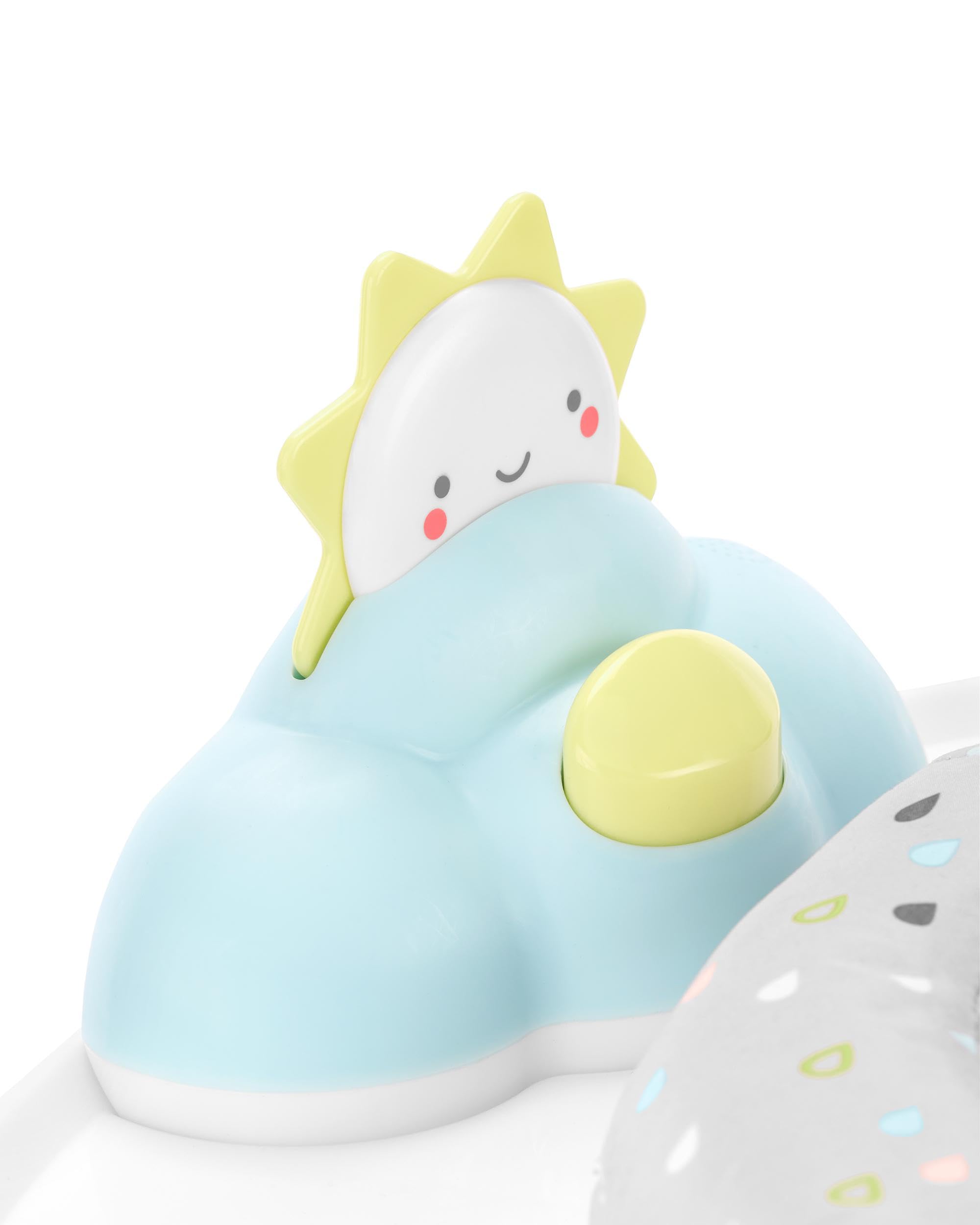 Skip Hop Baby Activity Play Bouncer for Infants 4-24 Months - Foldable, Interactive Toys with Lights & Sounds, Silver Lining Cloud Design - Perfect for Playtime, Tummy Time & Learning Development