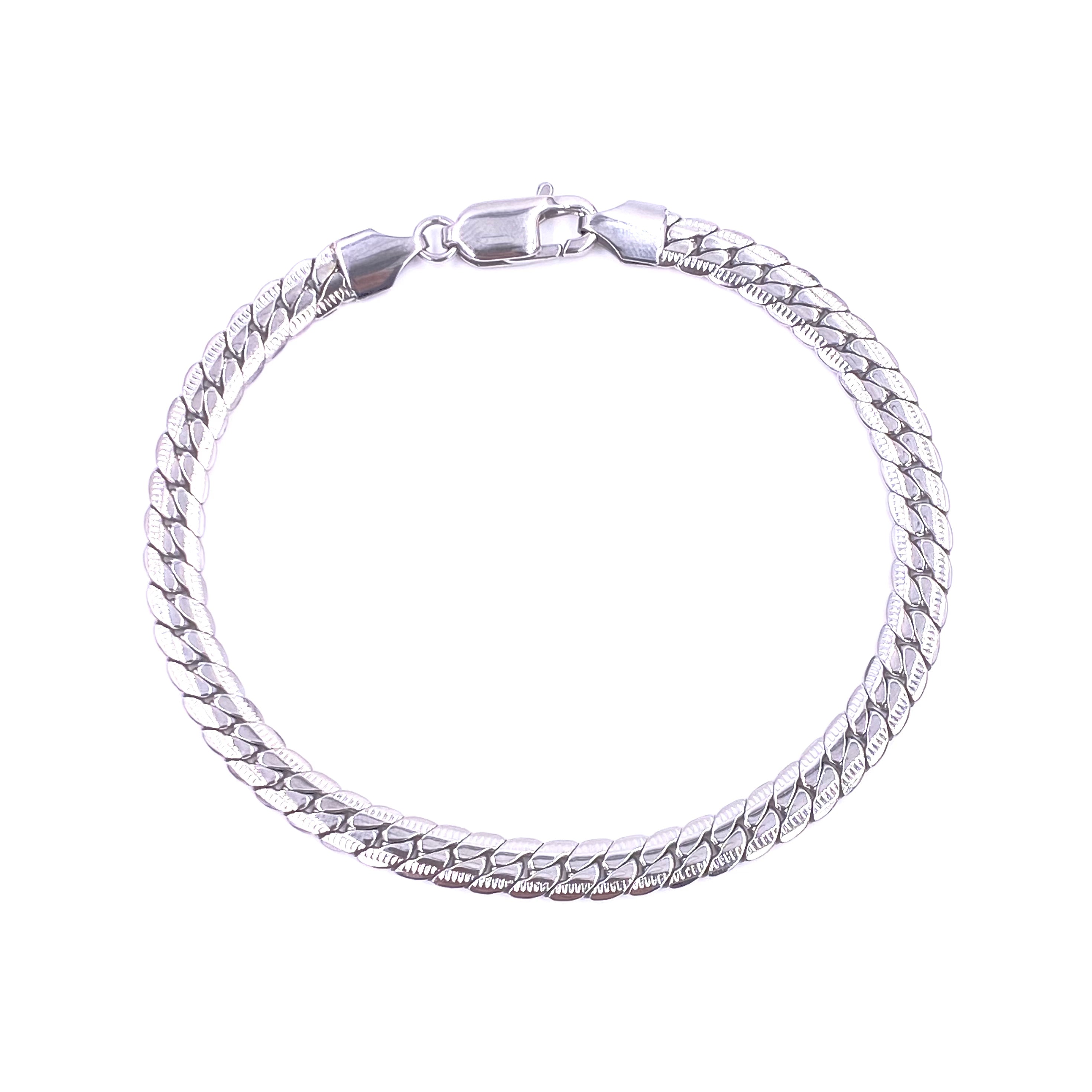 Ashley Gold Stainless Steel Curb Chain Faceted Men's Bracelet - Durable & Hypoallergenic Jewelry for Casual Wear, Date Nights & Gifts
