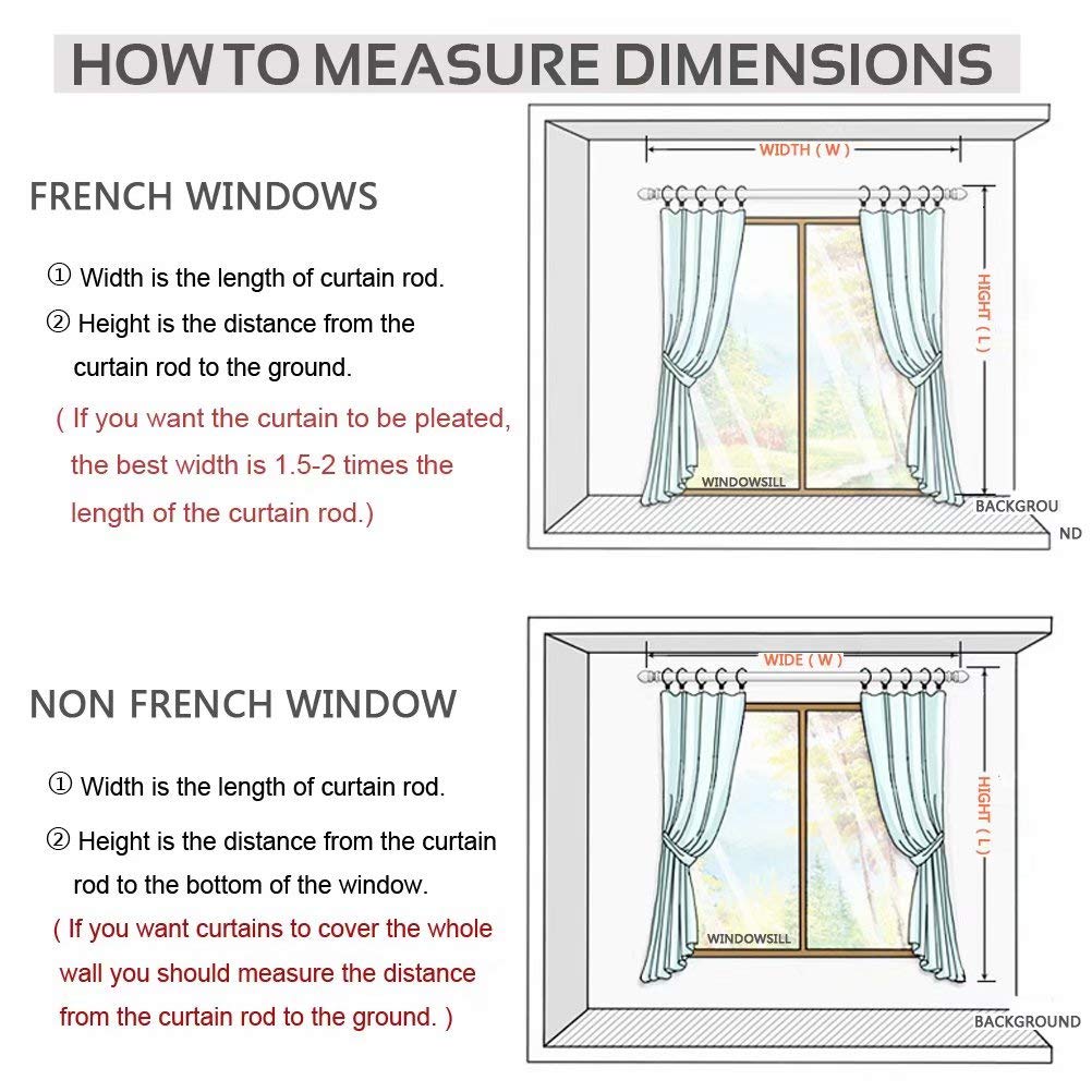 MacoHome Chevron Linen Curtains - Room Darkening Window Drapes with Grommet Top, 2 Panels (Grey, 42