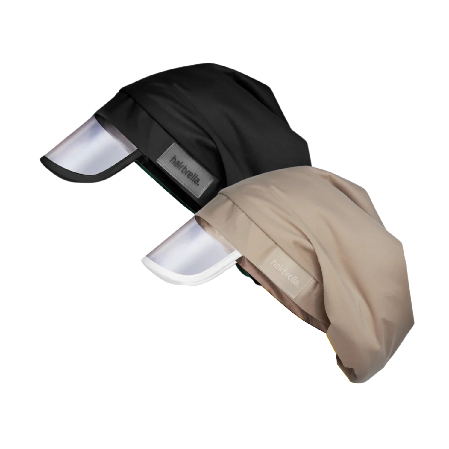 Hairbrella Classic Satin Lined Rain Hat Bundle (2 Pack) - Waterproof & Stylish Hair Protection for Women - Perfect for Rainy Days, Commuting & Outdoor Activities