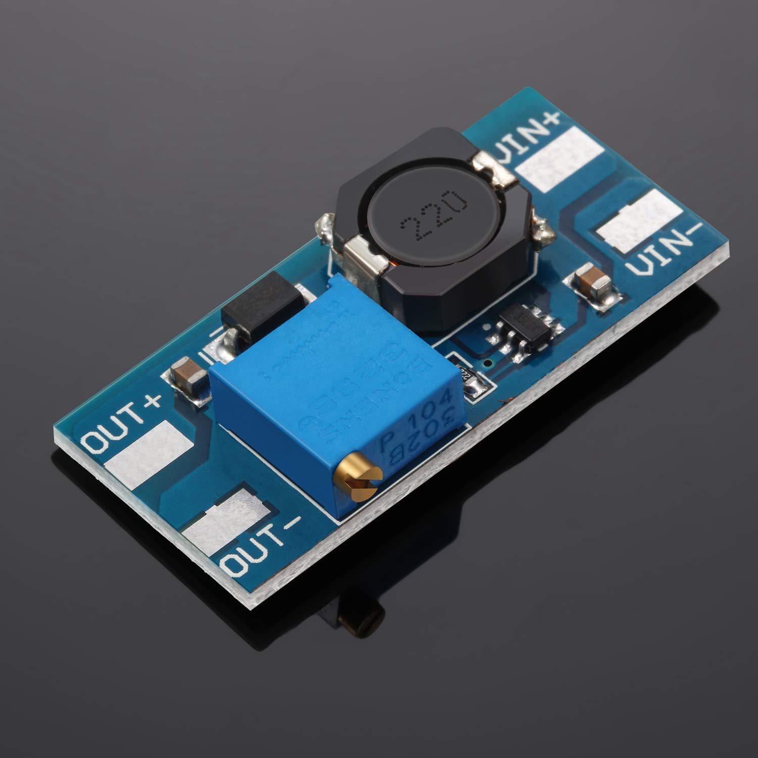 10Pcs DC-DC Boost Converter Module 2A Adjustable Voltage Regulator Board 2V-24V Input to 5V-28V Output (No USB) for DIY Electronics, Solar Projects & Power Supply Circuits