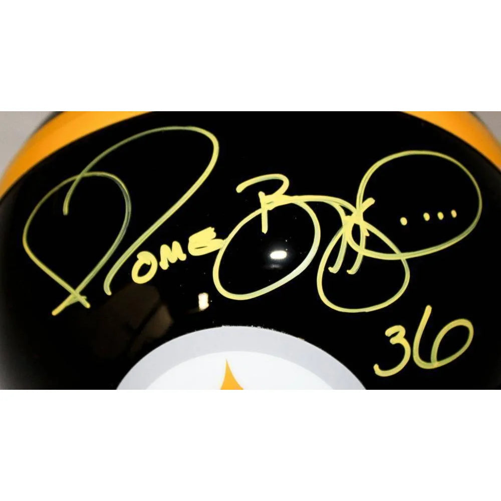Jerome Bettis Signed Pittsburgh Steelers Full Size Helmet with JSA COA - Authentic NFL Football Collectible for Fans & Memorabilia Display