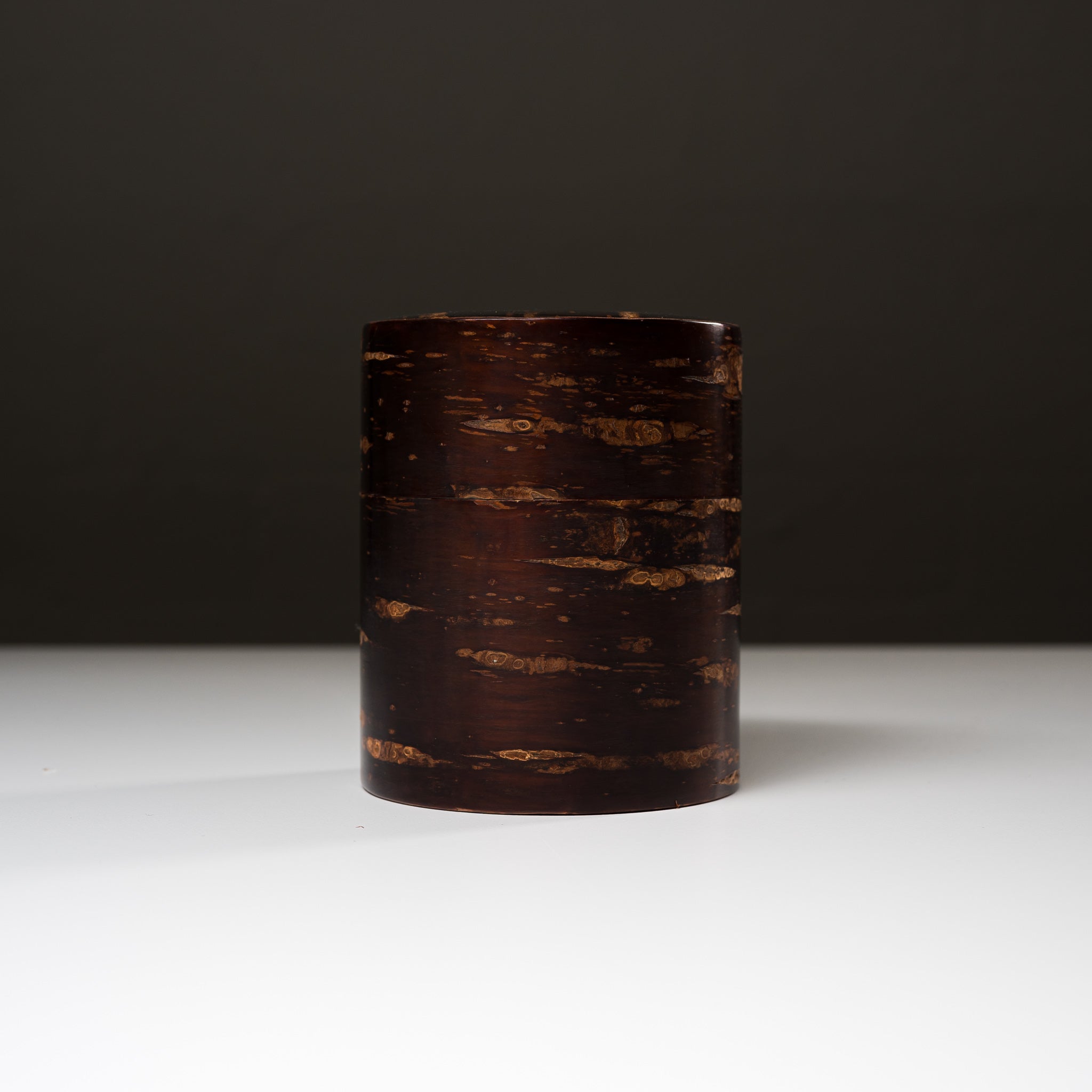 Premium Tomioka Cherry Bark Tea Caddy Hiragata - 200g Handmade Japanese Birch Craft Tea Storage Box | Perfect for Matcha, Loose Leaf Tea & Herbal Tea Storage - Traditional Japanese Tea Ceremony Accessory