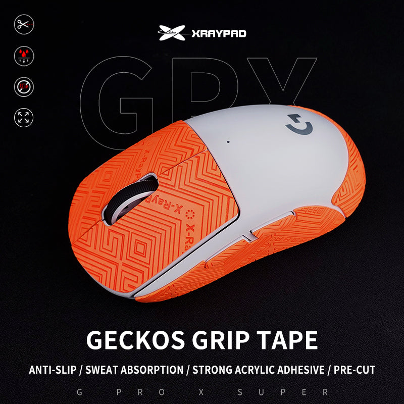 Gecko Grips for Logitech G Pro X Superlight & Superlight 2 - Pre-Cut Gaming Mouse Grip Tape | Enhanced Control for FPS, MOBA & Esports