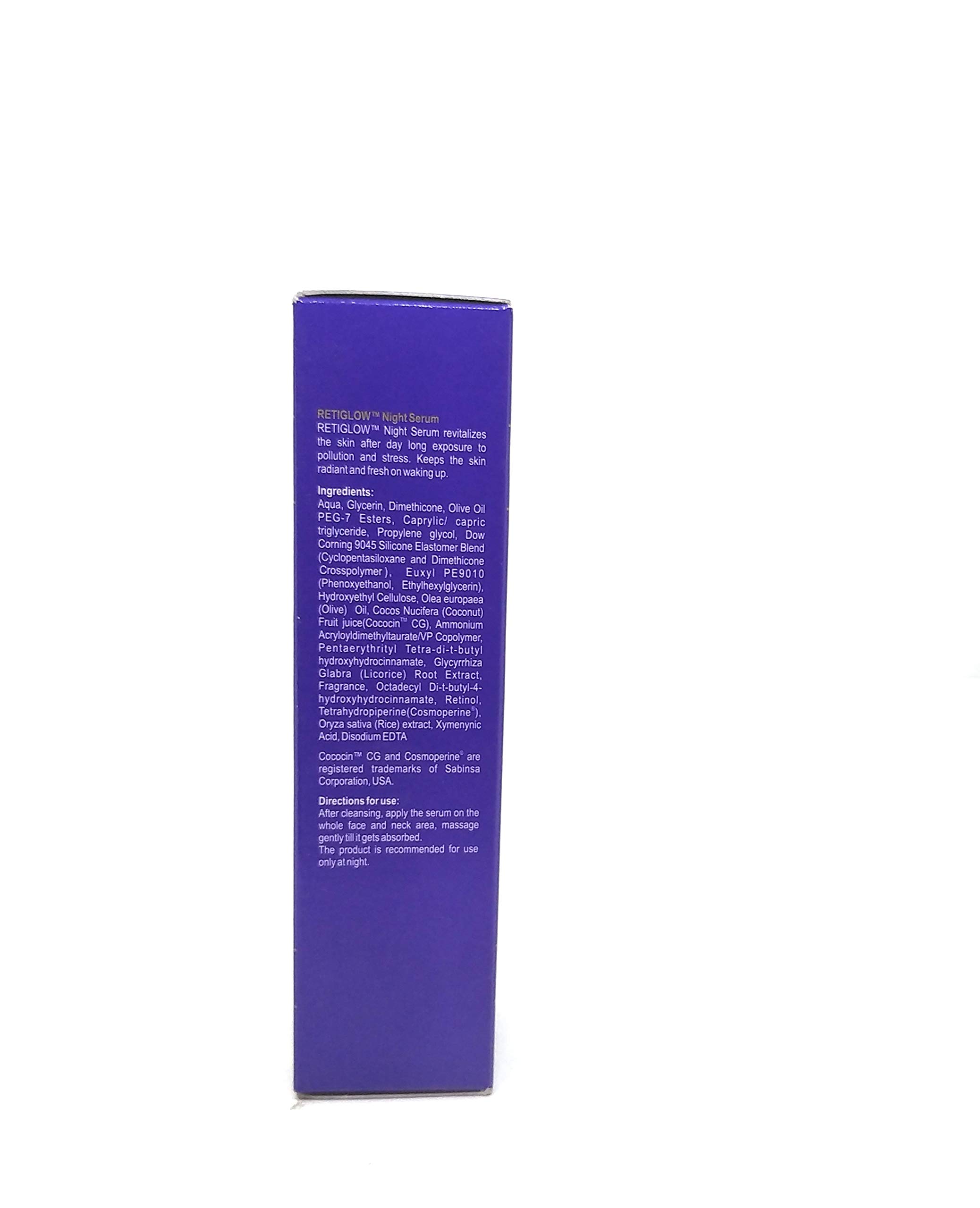 Indiabulls Retiglow Night Serum for Dark Spots & Wrinkles - Anti-Aging Face Serum with Retinol & Vitamin C - Brightening Night Cream for Glowing Skin - Perfect for Nighttime Skincare Routine