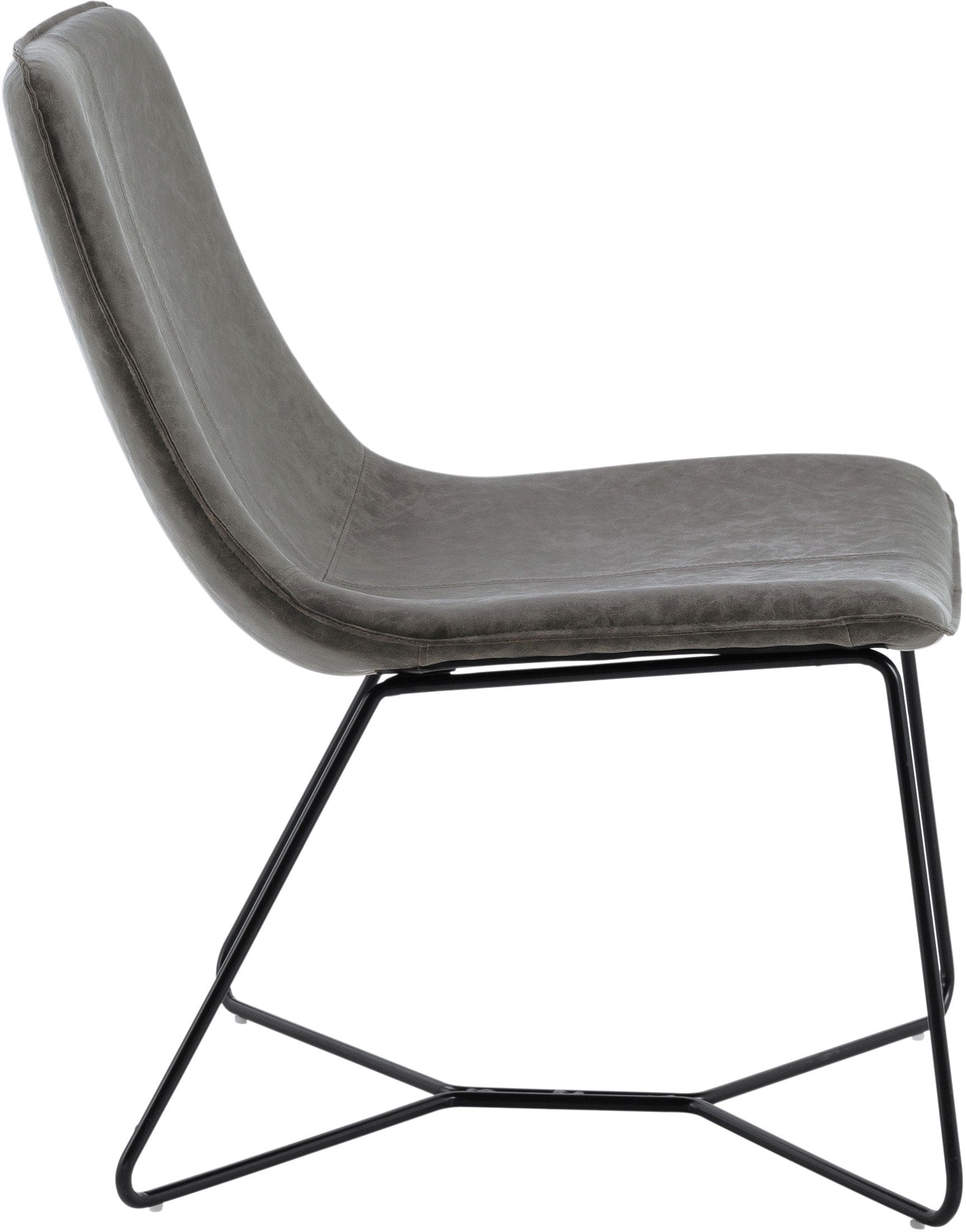 Office Star Grayson Accent Chair - Modern Home Office Chair with Padded Seat & Metal Base - Perfect for Home Office, Living Room & Reading Nook