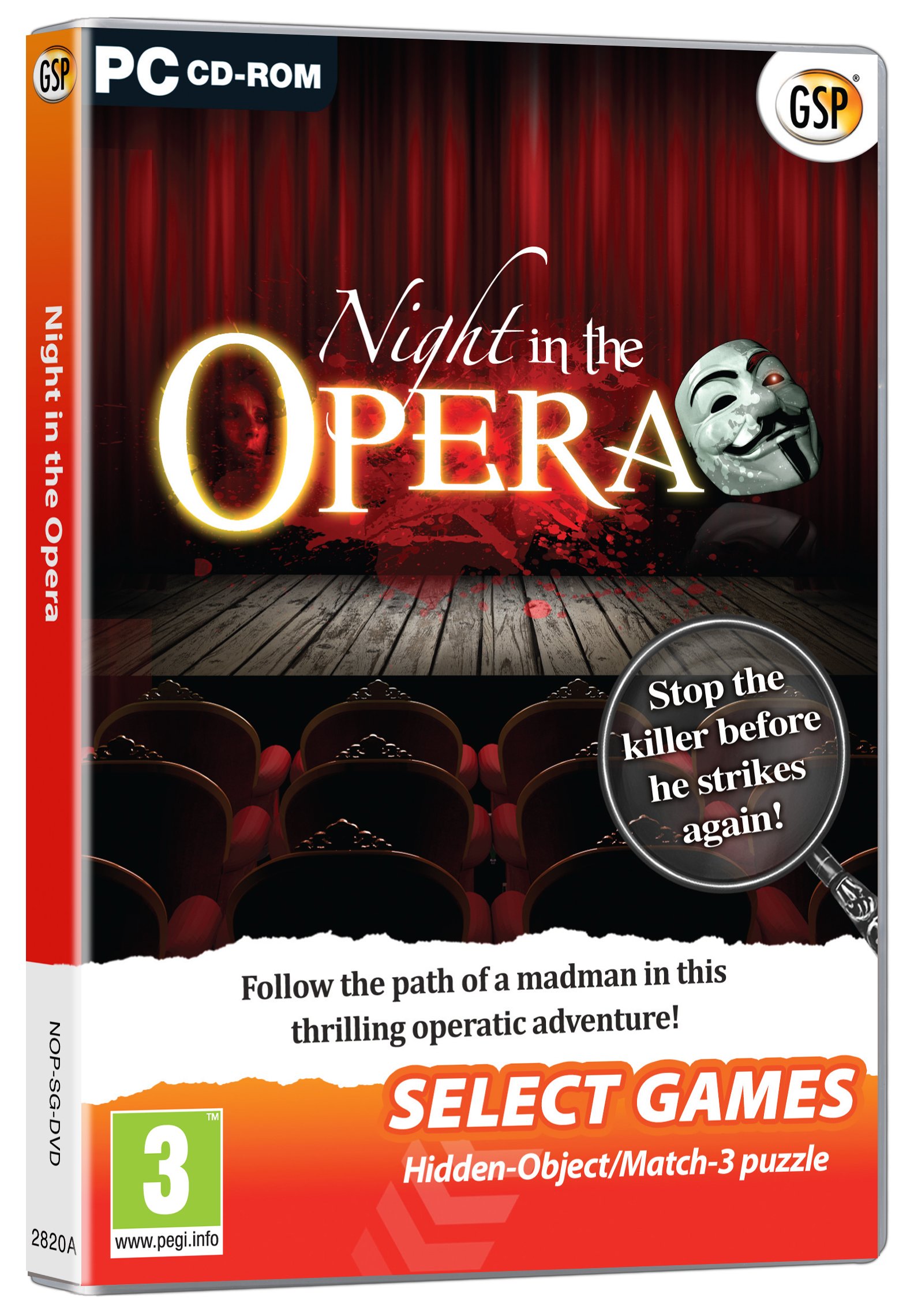Night in the Opera PC DVD Game - Classic Adventure Mystery for Windows | Perfect for Gamers & Opera Lovers