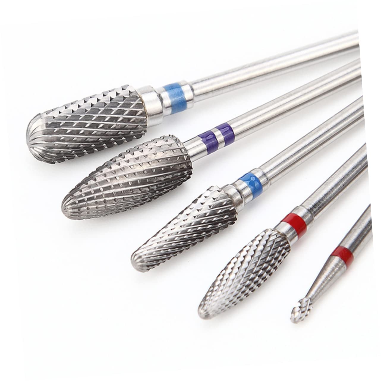 LALAFINA 2-Piece Tungsten Steel Nail Drill Bits Set - Electric Nail File Bits for Professional Manicure & Pedicure, Round Head Design for Dead Skin Removal - Perfect for Nail Salons & Home Nail Care