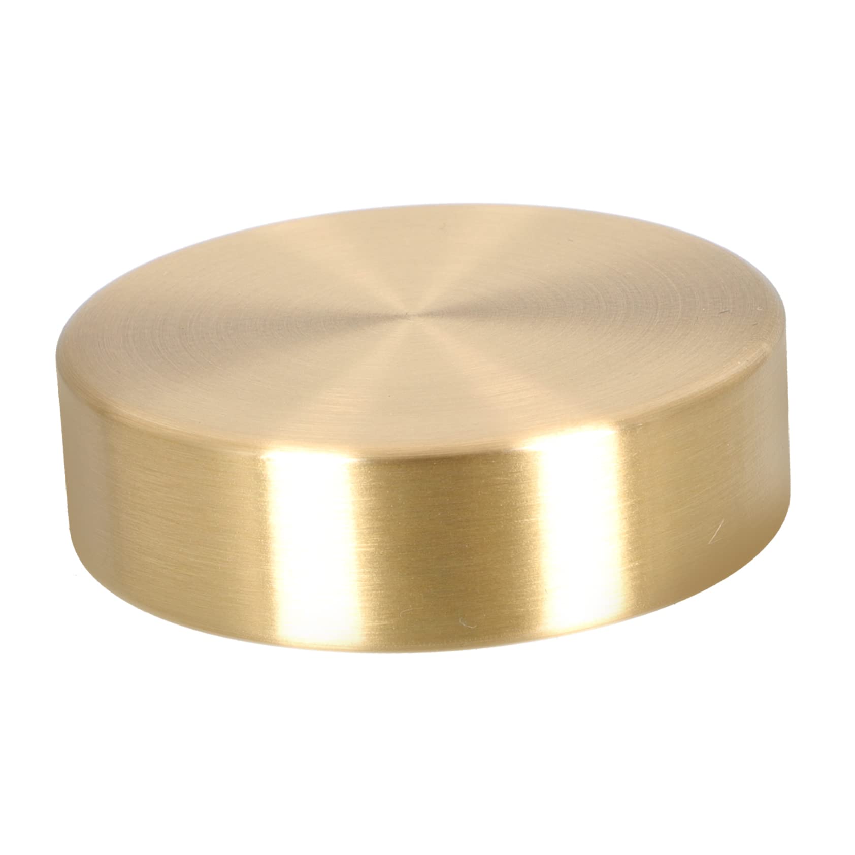 NAMOARLY 2-Piece Brass Round Ruler Paperweight Set - Heavy Duty Office Desk Accessory for Painting, Writing & Document Organization | Perfect for Artists, Writers & Home Office Decor