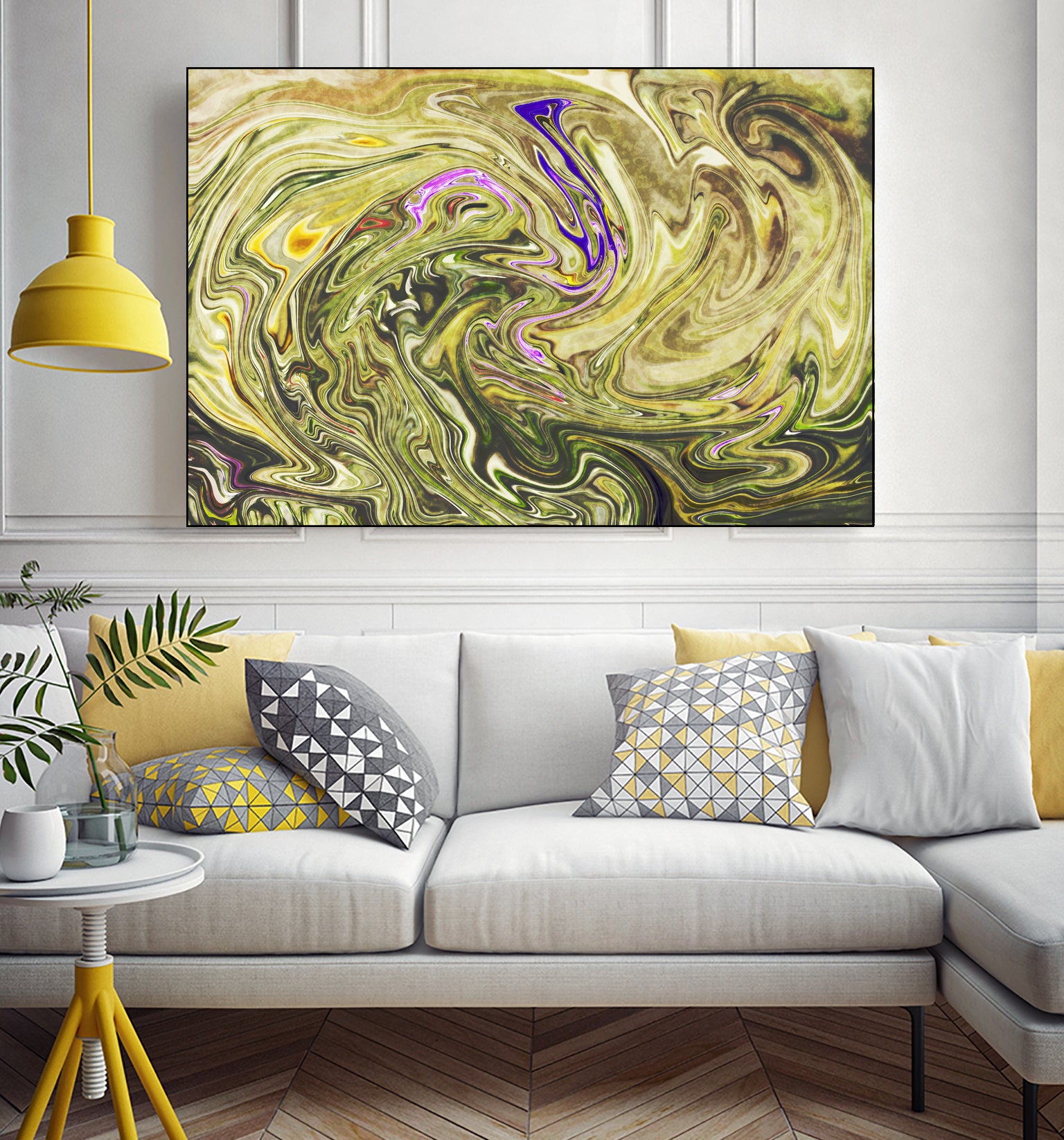 Abstract Marble Painting Wall Art - Modern Canvas Print for Home & Office Decor | Living Room, Bedroom, Dining Room Wall Decor