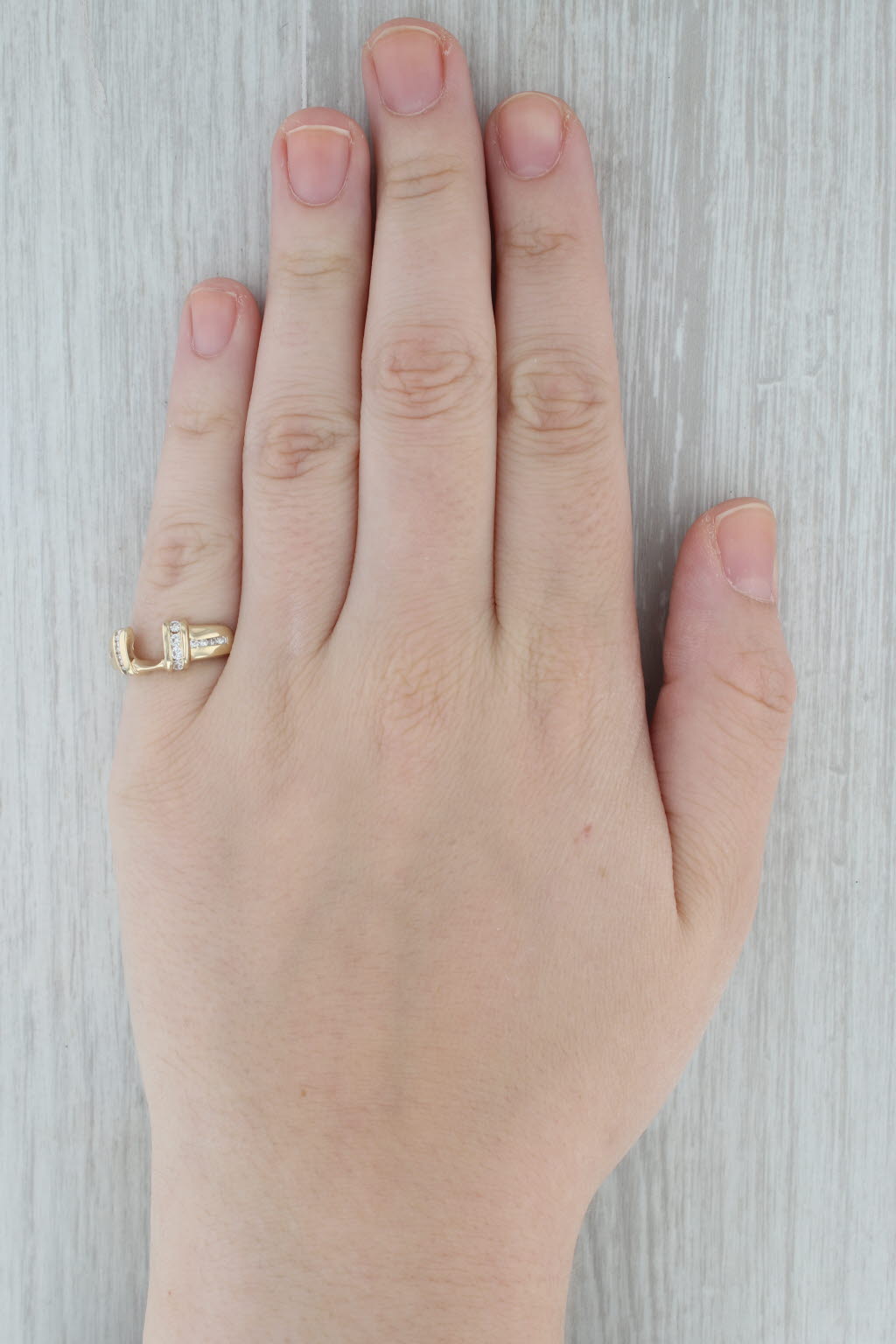 0.36ctw Diamond Ring Guard Enhancer Ring - 14k Yellow Gold Size 5.75 - Wedding Band Enhancer for Bridal Jewelry & Anniversary Gifts - Perfect for Stacking Rings and Special Occasions