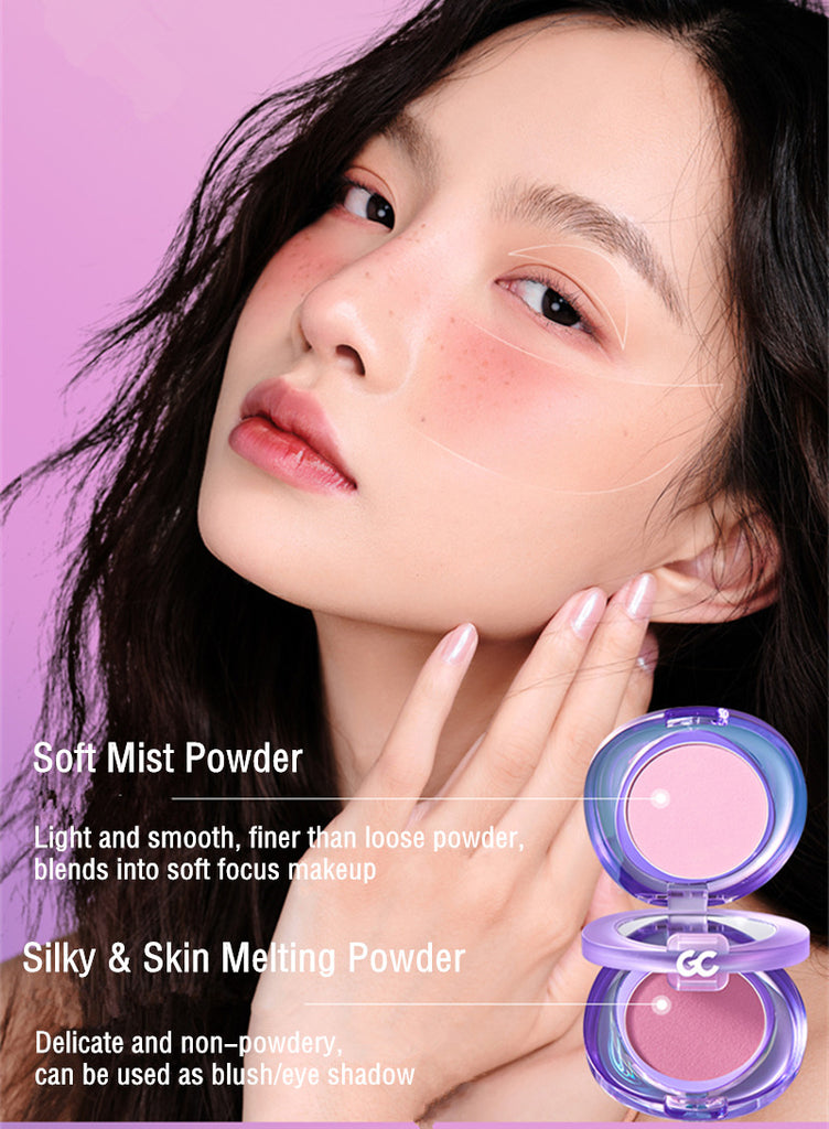 Girls Crush Adventure Game Series 2 Color Matte Blusher - Long Lasting Cheek Makeup for Cosplay, Anime Conventions & Fantasy Costume Parties