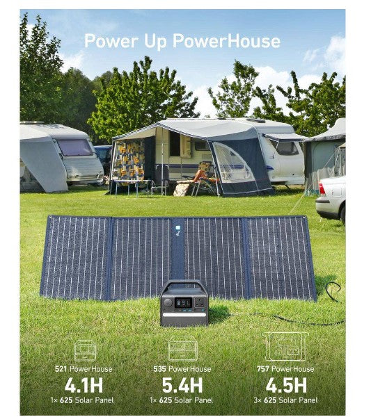 Anker 625 100W Portable Solar Panel - High Efficiency Foldable Solar Charger for Outdoor Camping, Hiking, RV & Emergency Power Supply