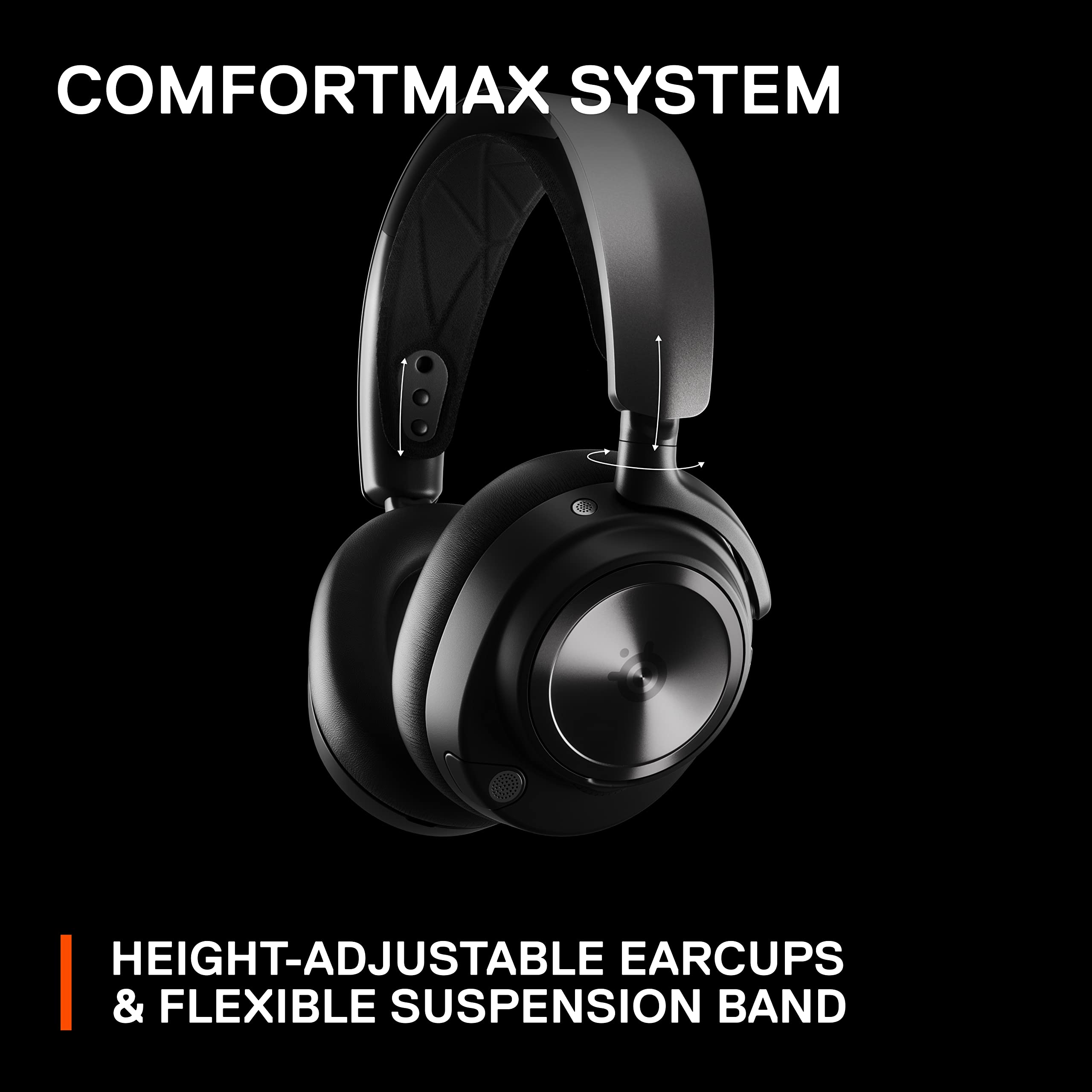 SteelSeries Arctis Nova Pro Wireless Gaming Headset with Hi-Fi Sound & Active Noise Cancellation - Multi-Platform Compatible (PS5, PS4, PC, Nintendo Switch, Mobile) - Infinity Power System & ClearCast Gen 2 Mic - Perfect for Competitive Gaming, Streaming & Home Entertainment