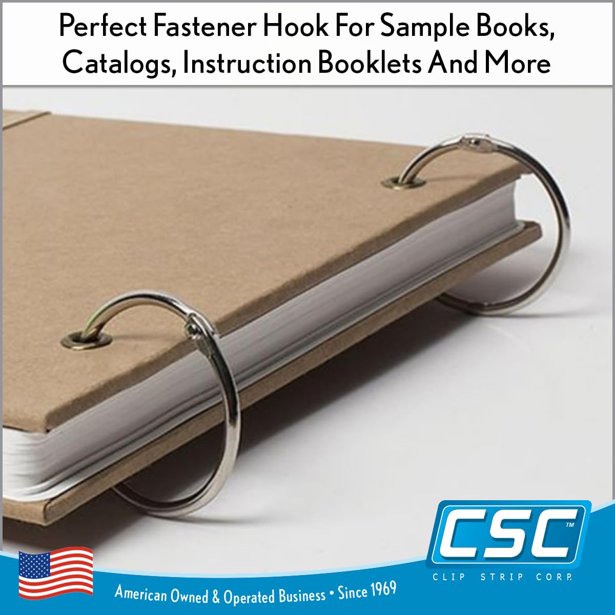 100 Pack 1.5 Inch Nickel-Plated Steel Binder Rings - Loose Leaf Book Snap Rings for Document Organization, Key Chains & DIY Projects - Perfect for Office, School, Crafting & Shower Curtain Hooks
