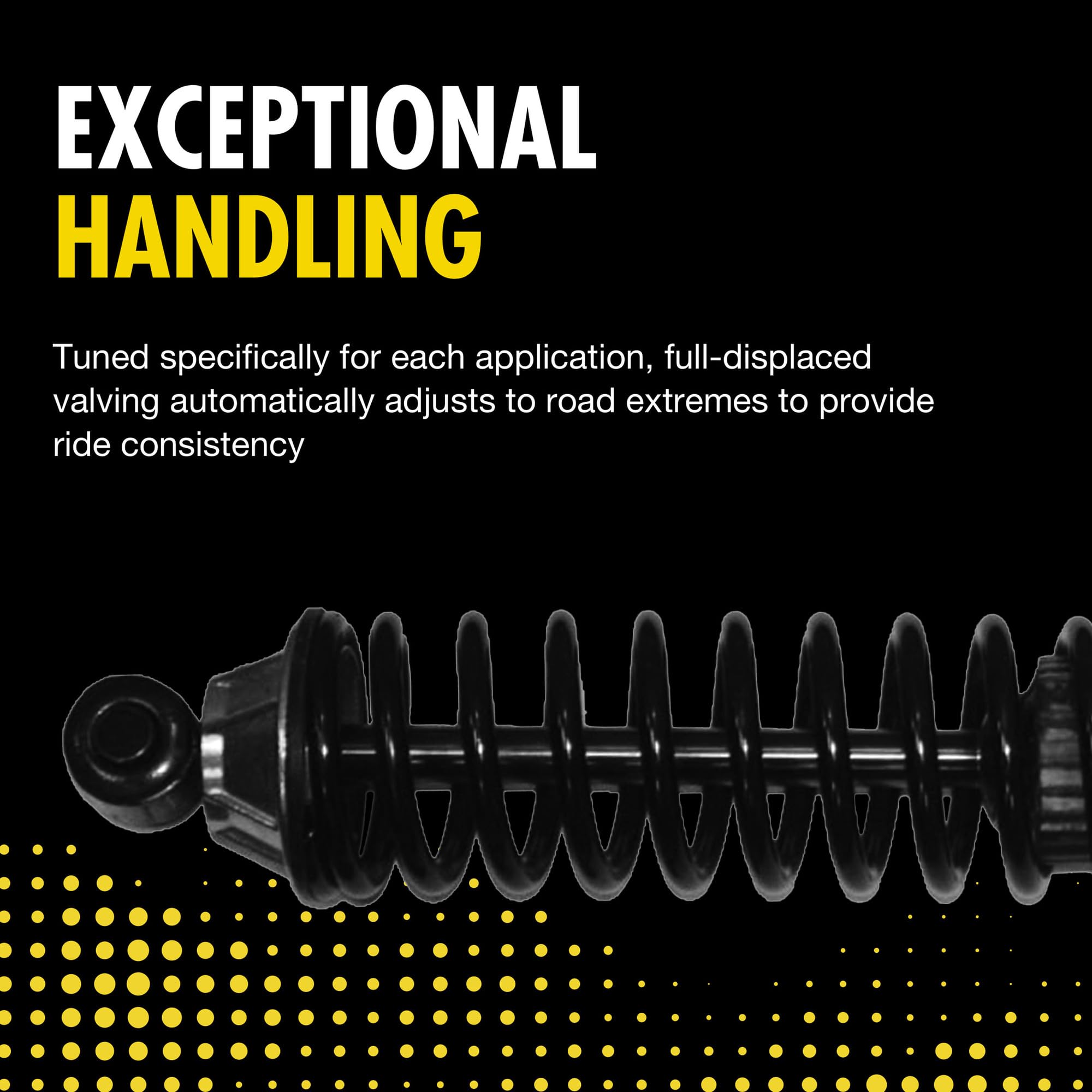 Monroe 58604 Load Adjusting Suspension Shock Absorber & Coil Spring Assembly - 2 Pack for Ford F-150 (2004-2014) | Heavy Duty Truck Replacement | Off-Road & Towing Upgrade