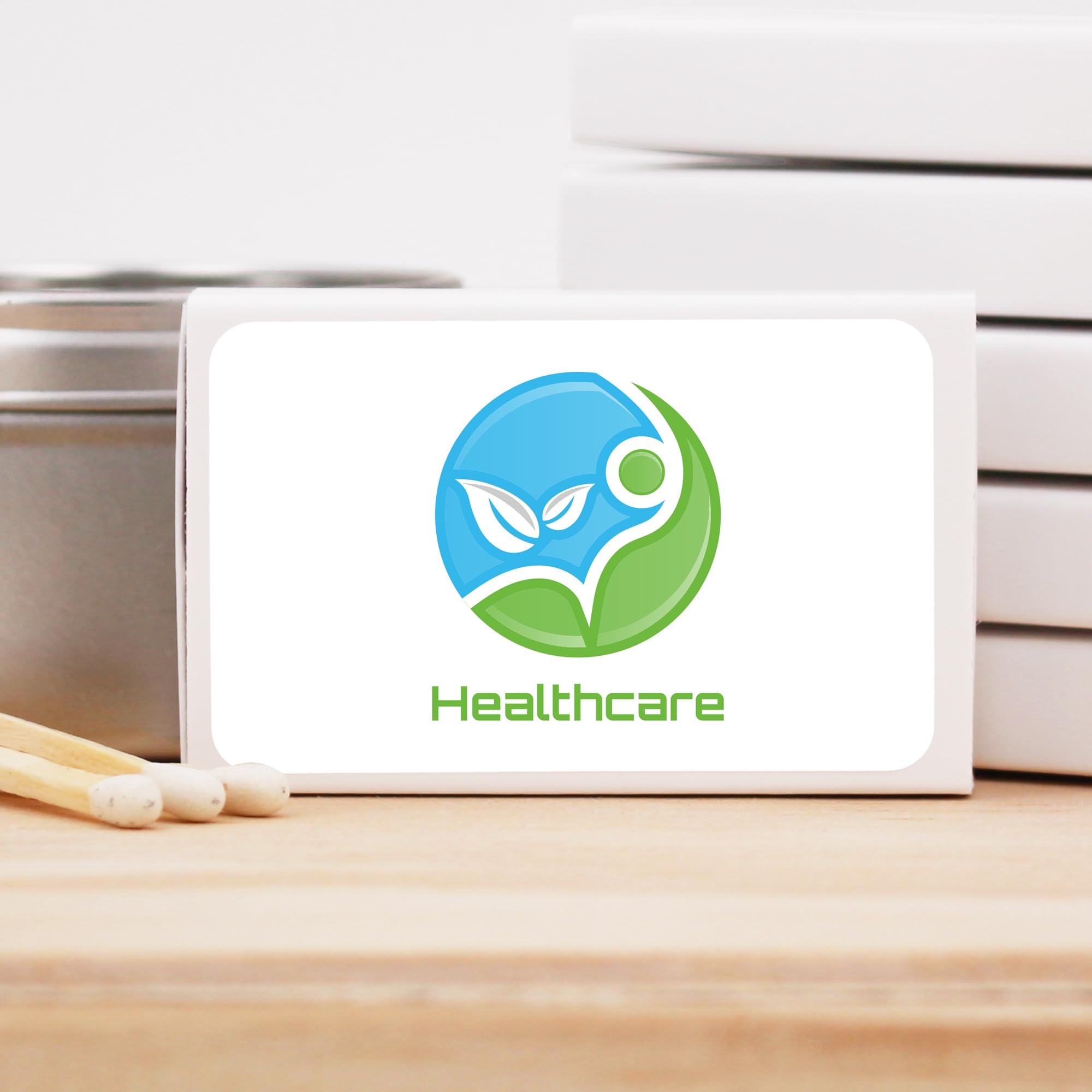 Custom Printed Matchboxes with Logo - Bulk 50 Pack - $0.97 Each - Promotional Matches for Restaurants, Bars, Weddings & Events - White Box Matches for Branding & Advertising