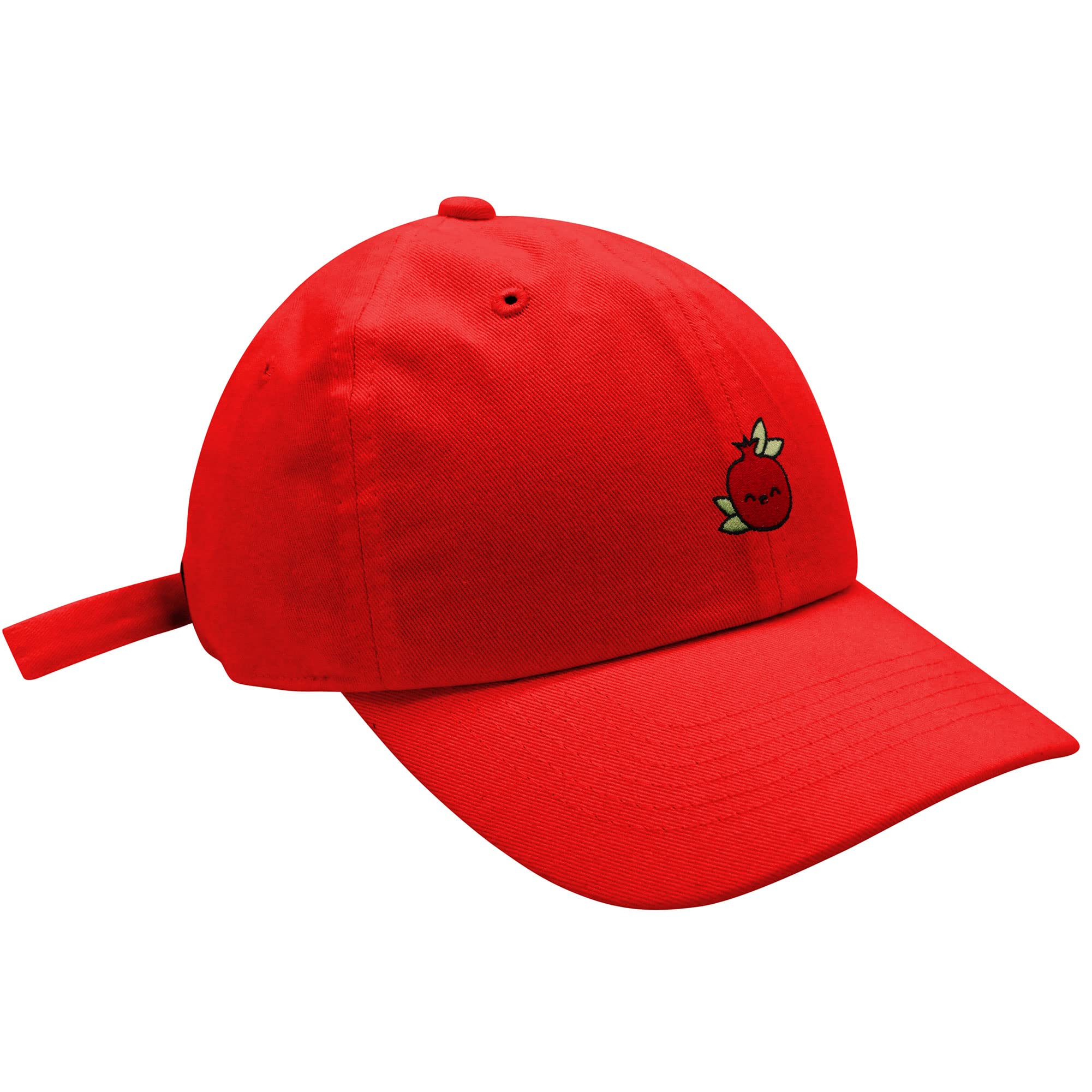 JPAK Pomegranate Embroidered Cotton Baseball Cap - Vegan Fruit Dad Hat for Men & Women | Perfect for Casual Wear, Outdoor Activities & Sports