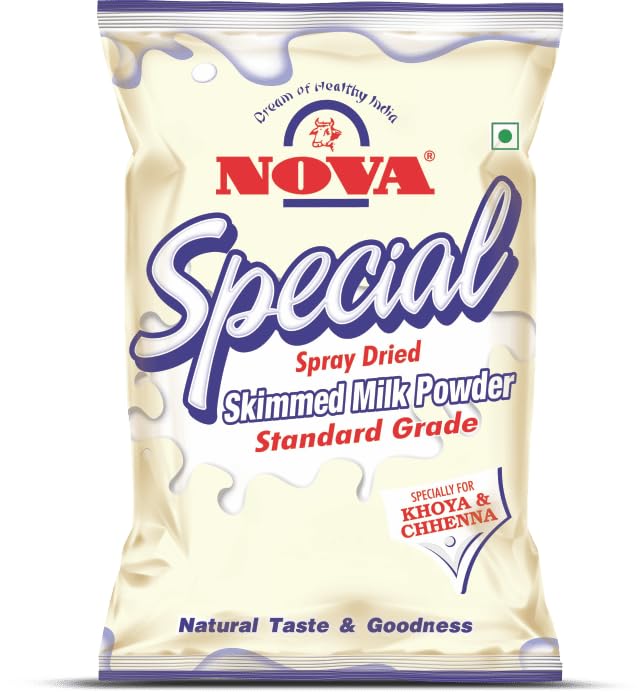 Nova Special Skimmed Milk Powder 1kg - Low Fat Dairy Powder for Baking, Cooking & Healthy Drinks | Perfect for Smoothies, Coffee & Dessert Recipes