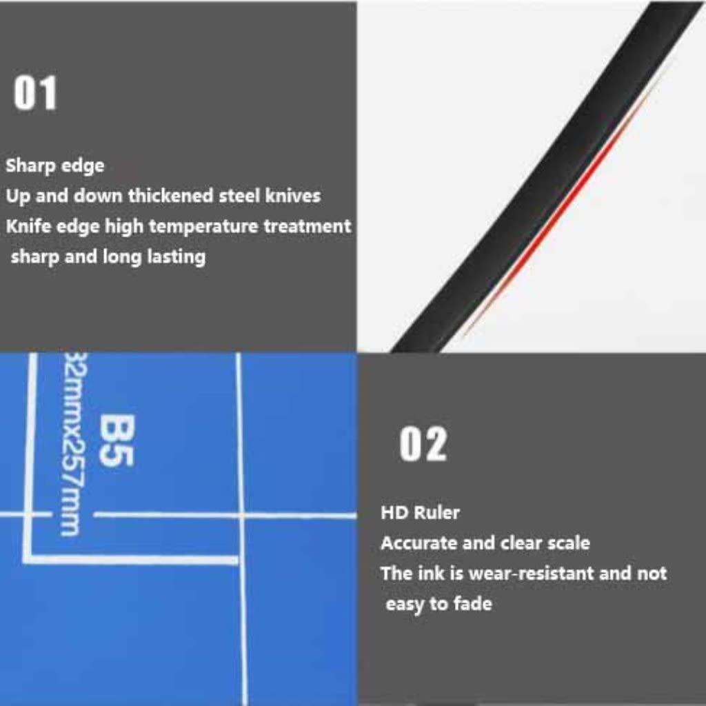 Heavy-Duty A4 Paper Cutter with Round Corner - Professional Photo & Document Trimmer for Scrapbooking, Office, and Crafting Projects