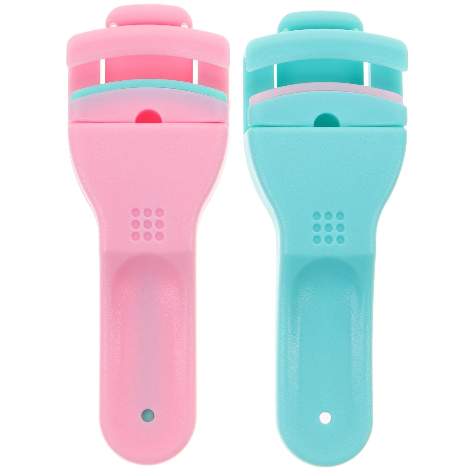 Beaupretty 2-Pack Plastic Eyelash Curler with Refill Rubber Pads - Professional Eyelash Curling Tool for Women & Girls - Perfect for Daily Makeup, Salon Use, and Travel Beauty Essentials