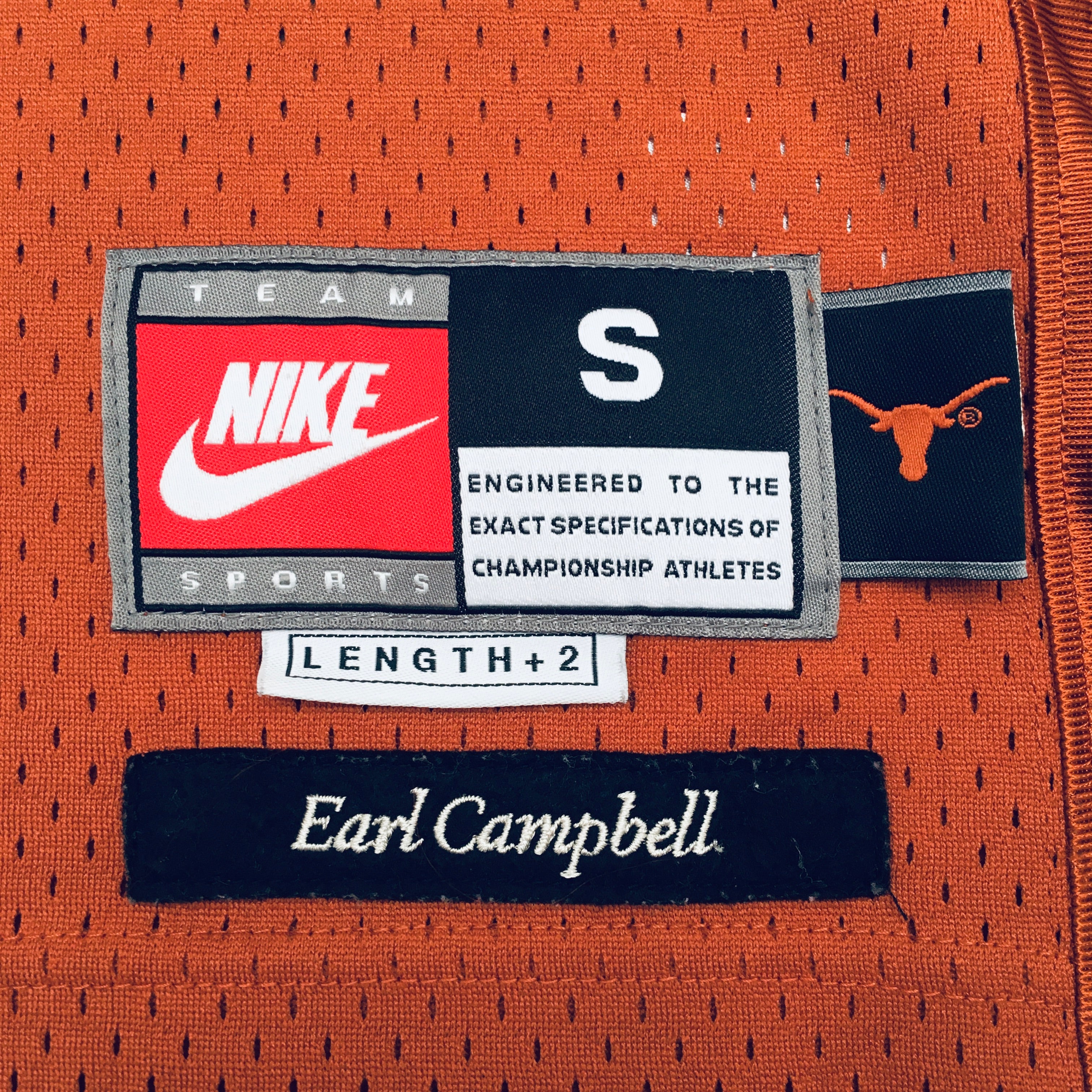 Authentic Texas Longhorns Earl Campbell Stitched Nike Jersey - Greats & Glory Collection (Size S) | Perfect for Game Day, Tailgating & Fan Apparel