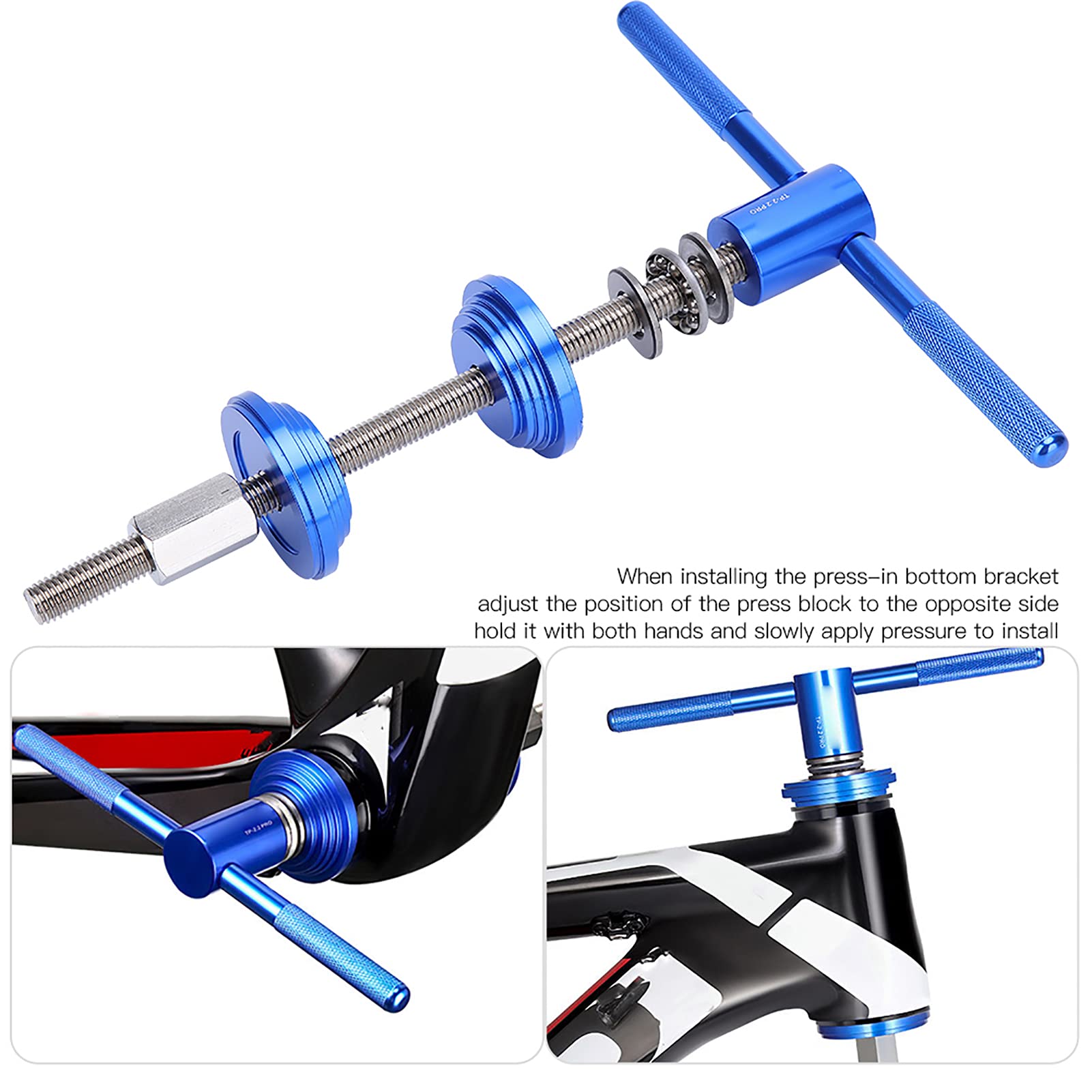 BB Cup Install Tool - Labor Saving Bike Headset & Bottom Bracket Press Tool for Mountain Bikes | 8.3