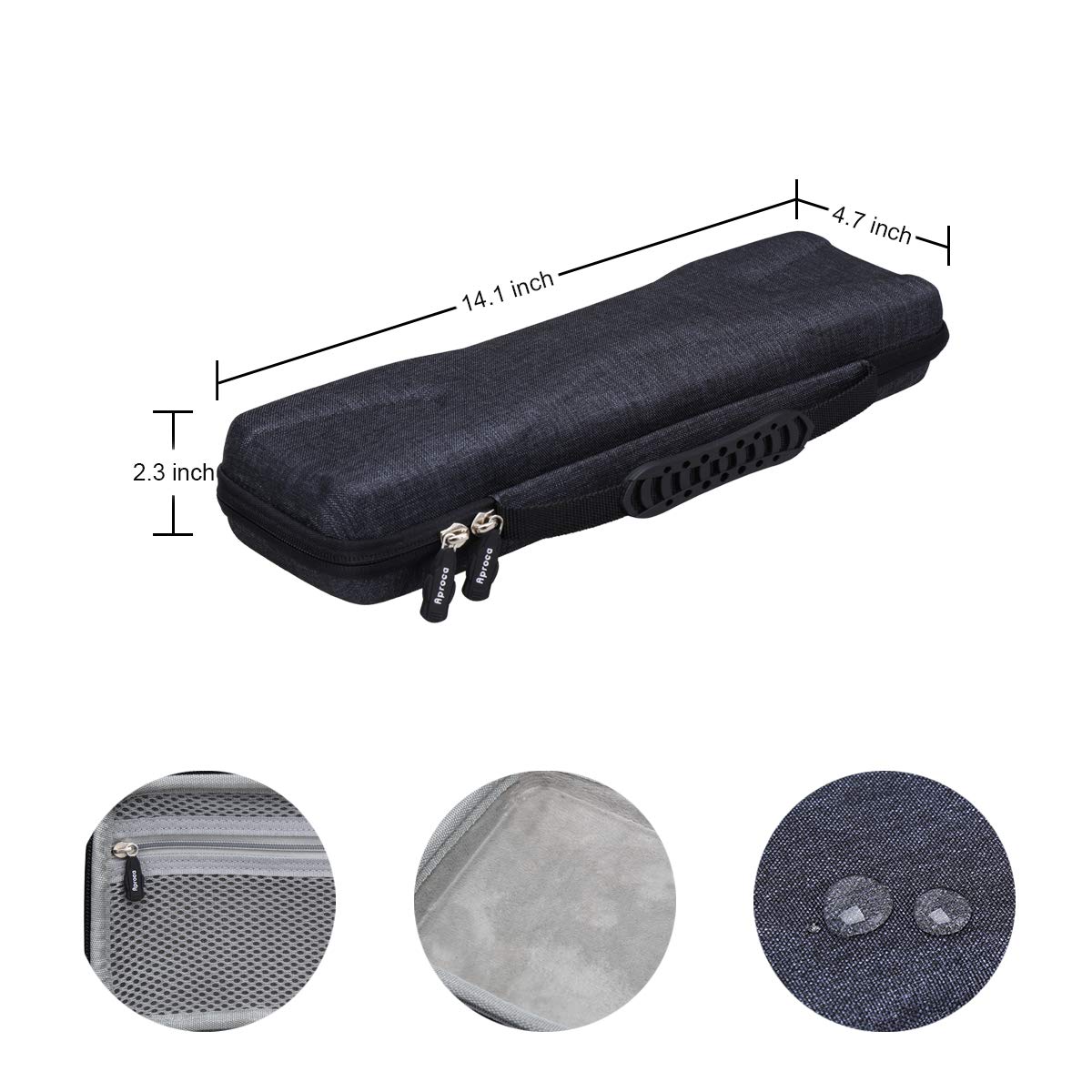 Aproca Hard Carry Travel Case for Hercules DJControl Starlight Pocket USB DJ Controller - Durable Protective Storage Bag for DJ Equipment - Perfect for Travel, Gigs & Studio Use