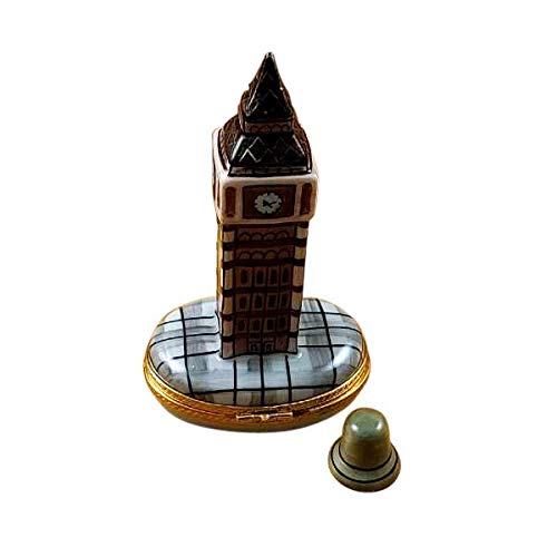 Rochard London Big Ben Limoges Porcelain Box with Removable Bell - Perfect for Collectors, Home Decor & Gift Giving