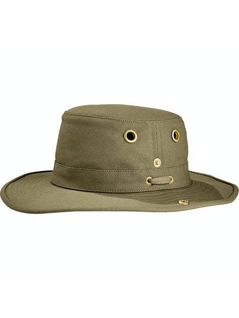 Tilley T3 Snap Up Hat for Men & Women - UPF 50+ Sun Protection, Waterproof & Breathable - Perfect for Hiking, Travel, and Outdoor Adventures