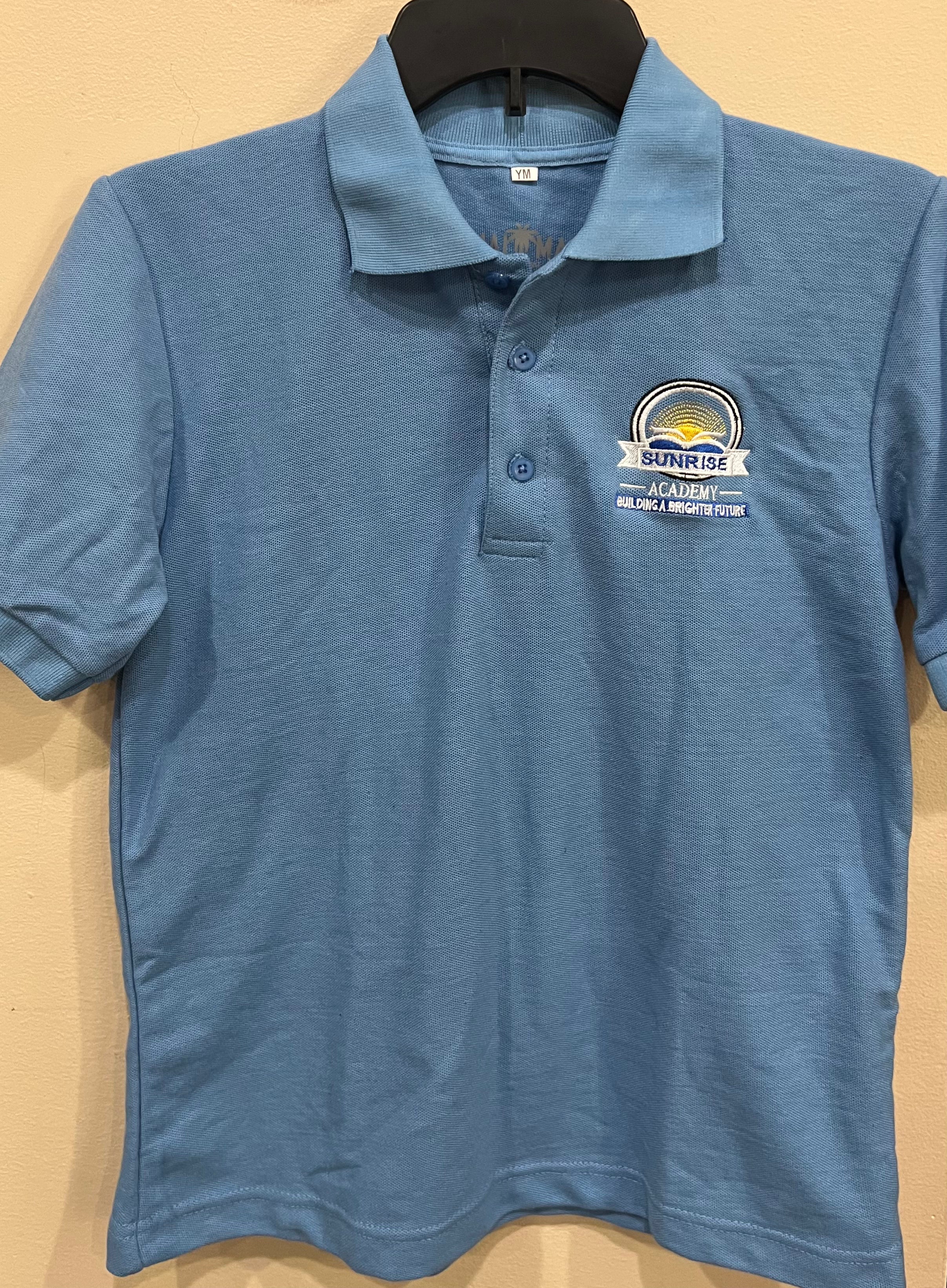 Men's Blue Short Sleeve Polo Shirt - Breathable Cotton Casual Tee for Summer | Perfect for Golf, Office & Outdoor Activities