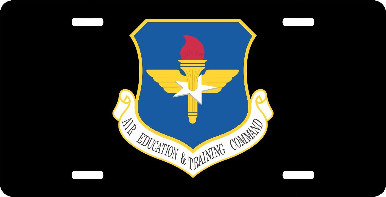 US Air Force Air Education and Training Command License Plate - Official Military Car Tag for Veterans & Enthusiasts - Perfect for Cars, Trucks & Motorcycles to Show Military Pride