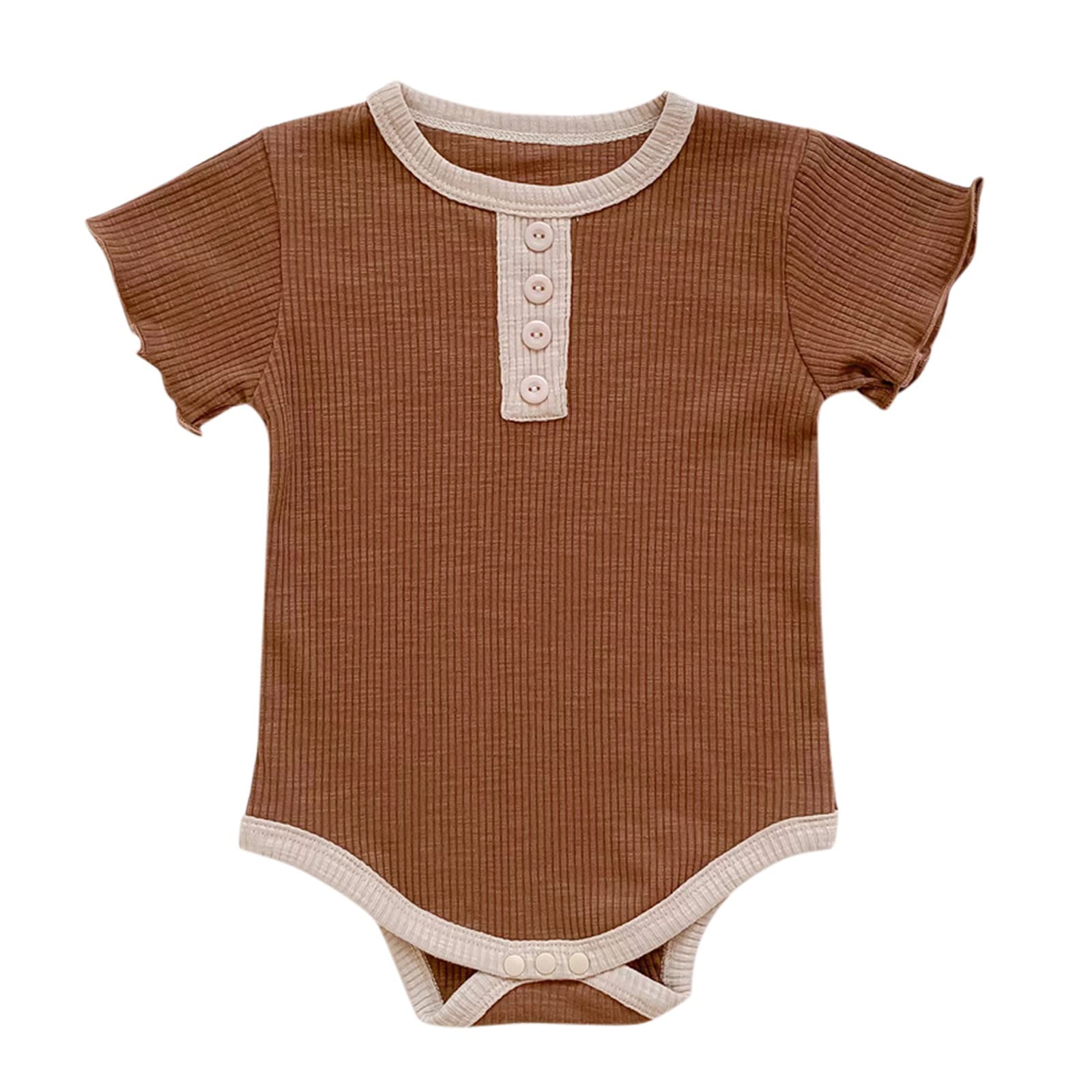 Halloween Baby Bodysuit - Fall Newborn Outfit for Boys & Girls with Ruffled Sleeves & Ribbed Patchwork Design | Perfect for Halloween Costumes, Autumn Photoshoots & Holiday Family Gatherings