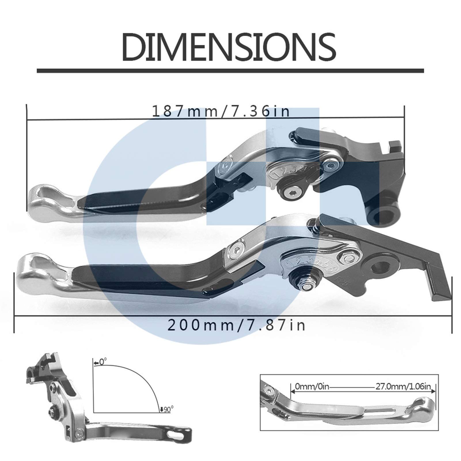 Honda VFR800 VTEC CNC Motorcycle Clutch & Brake Lever Set (2002-2008) - Durable Grip Handles for Smooth Shifting & Braking - Perfect for Street Riding & Performance Upgrades